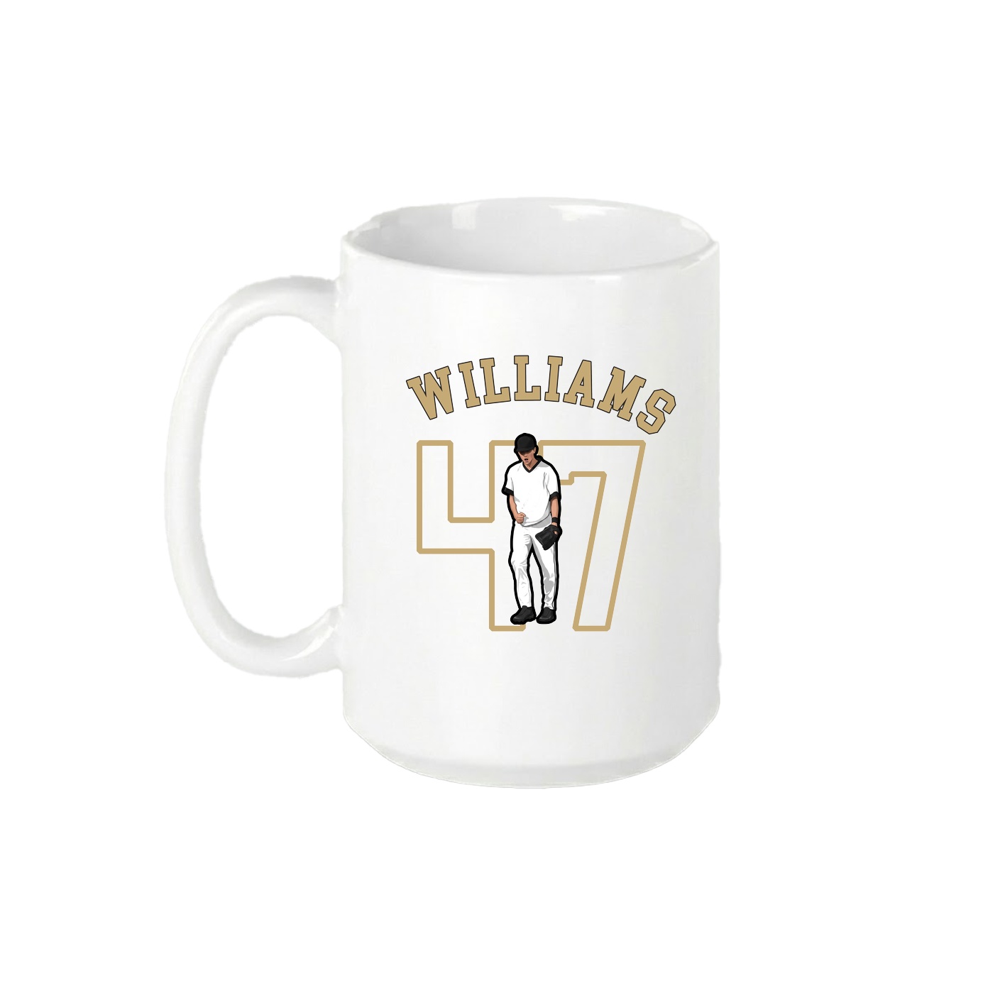 15oz Coffee Mug — Shirsey Arch in White