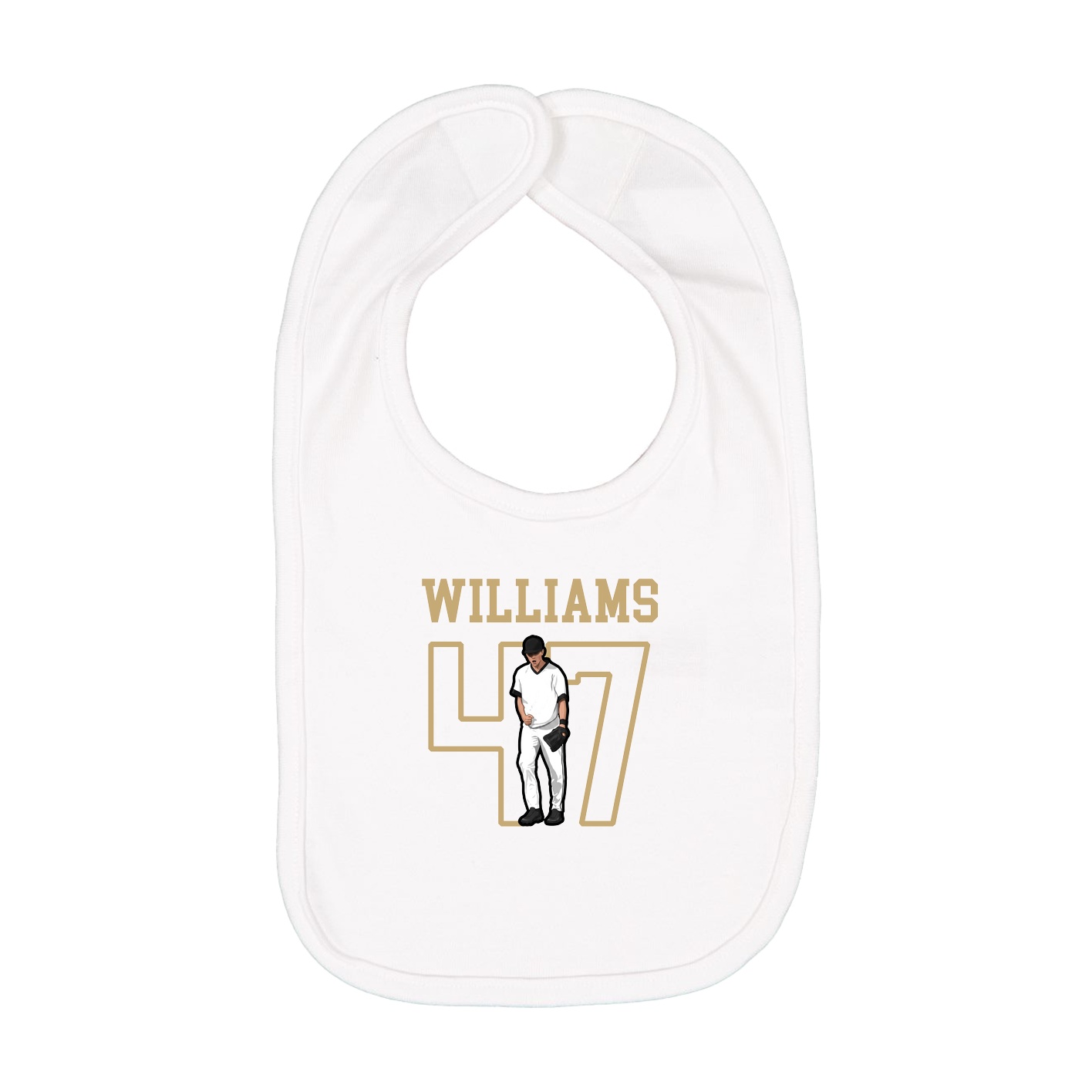 Infant Bib — Shirsey in White