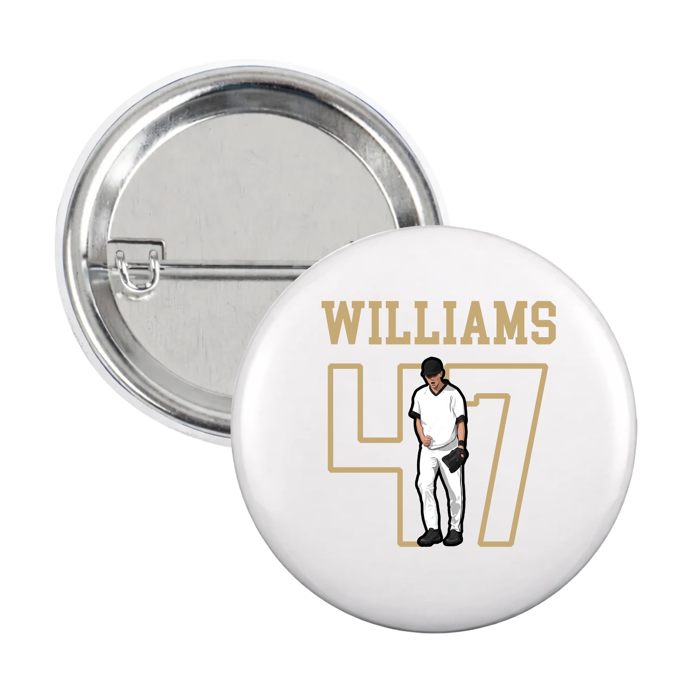Game Day Button — Shirsey in White