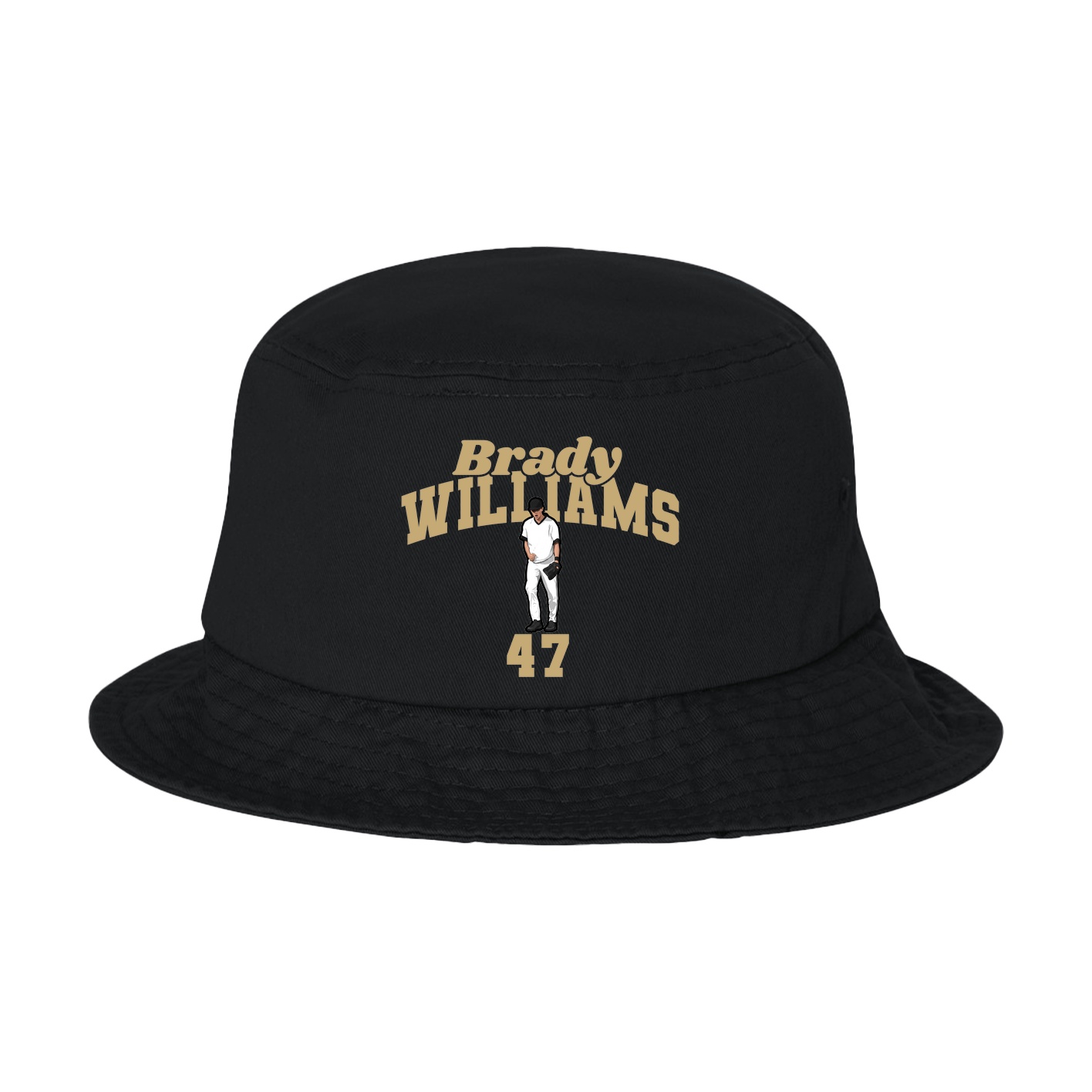 Bucket Cap — Signature Arch in Black