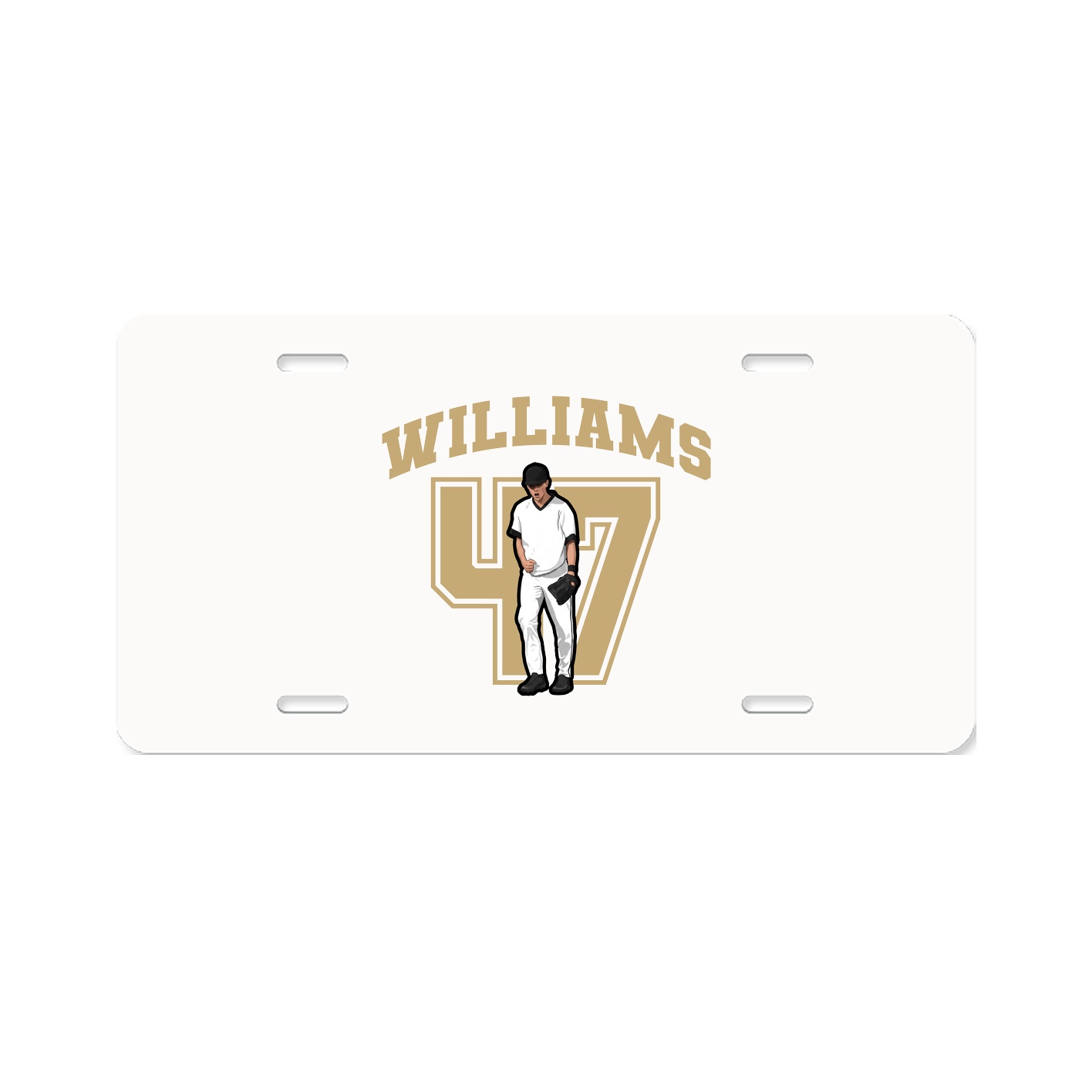 License Plate — Number in Classic