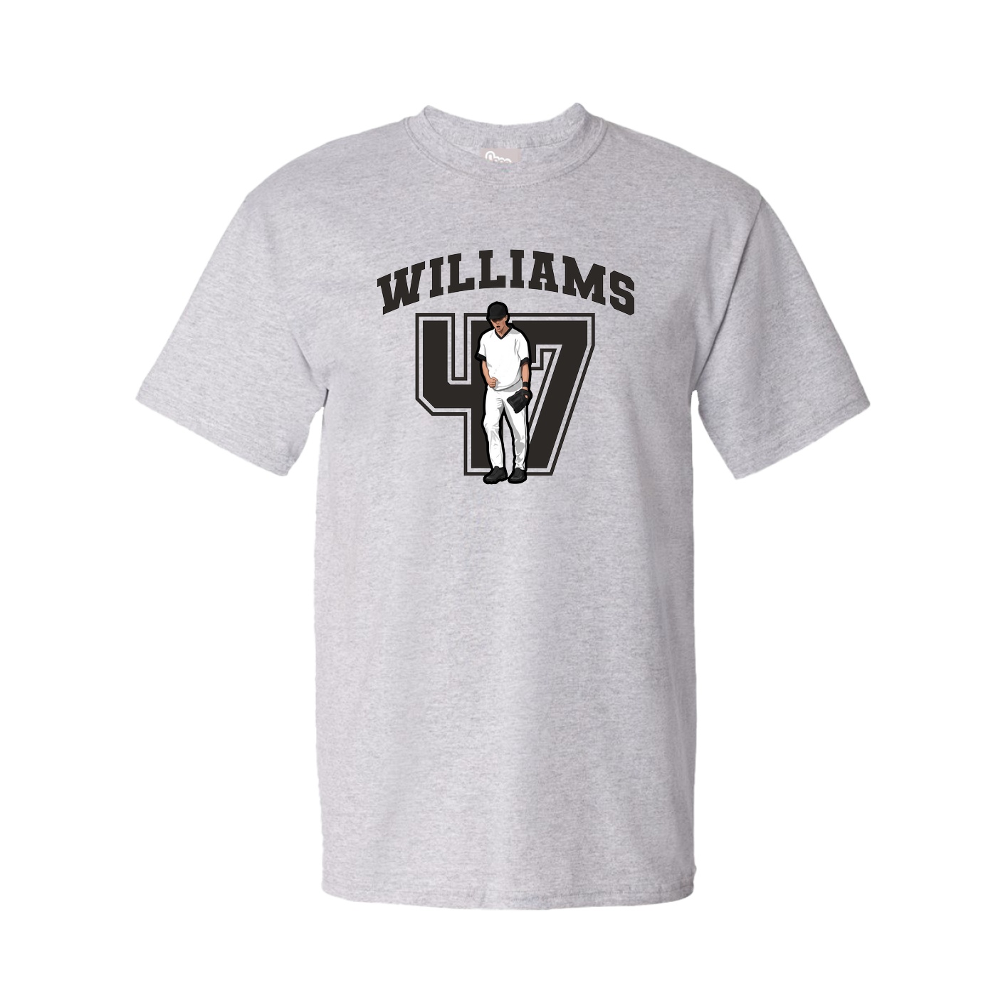 Youth Tee — Number in Grey