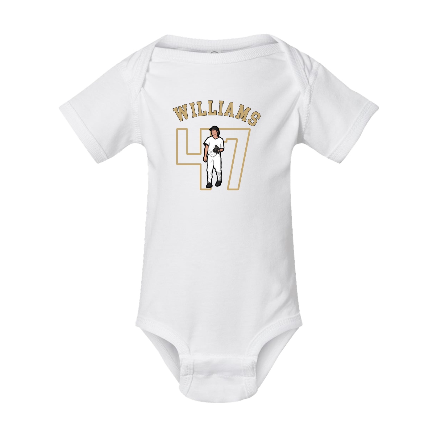 Baby Onesie — Shirsey Arch in White