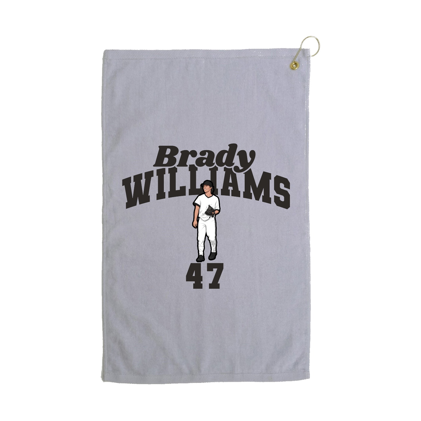 Golf Towel — Signature Arch in Grey