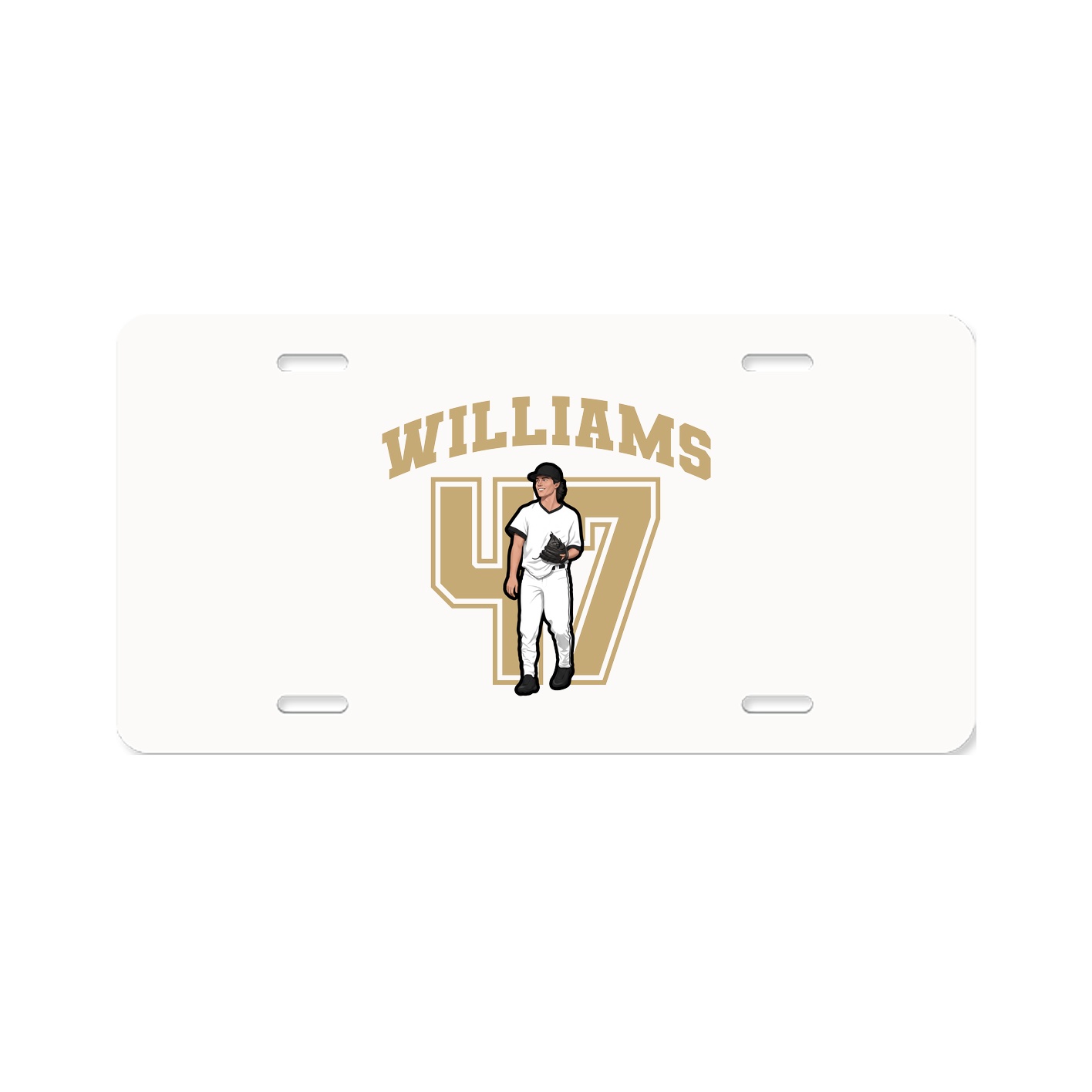 License Plate — Number in Classic