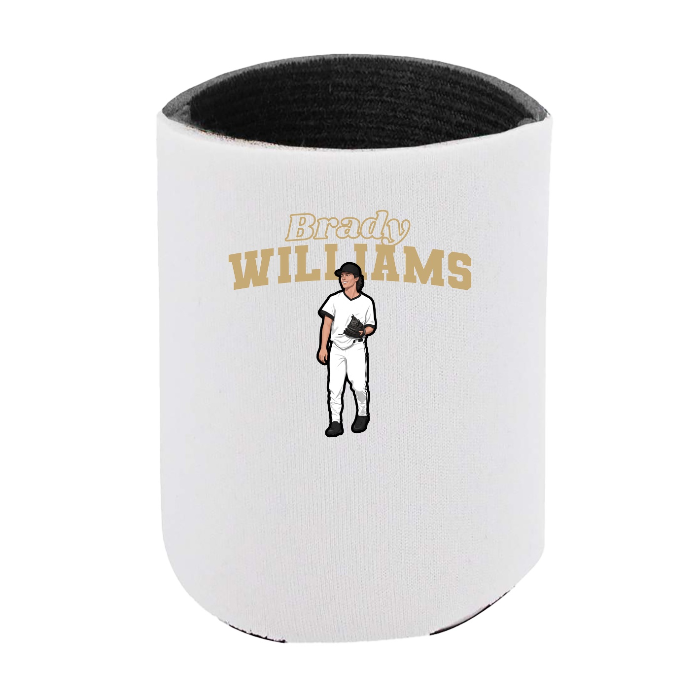 Can Holder — Name Arch in White