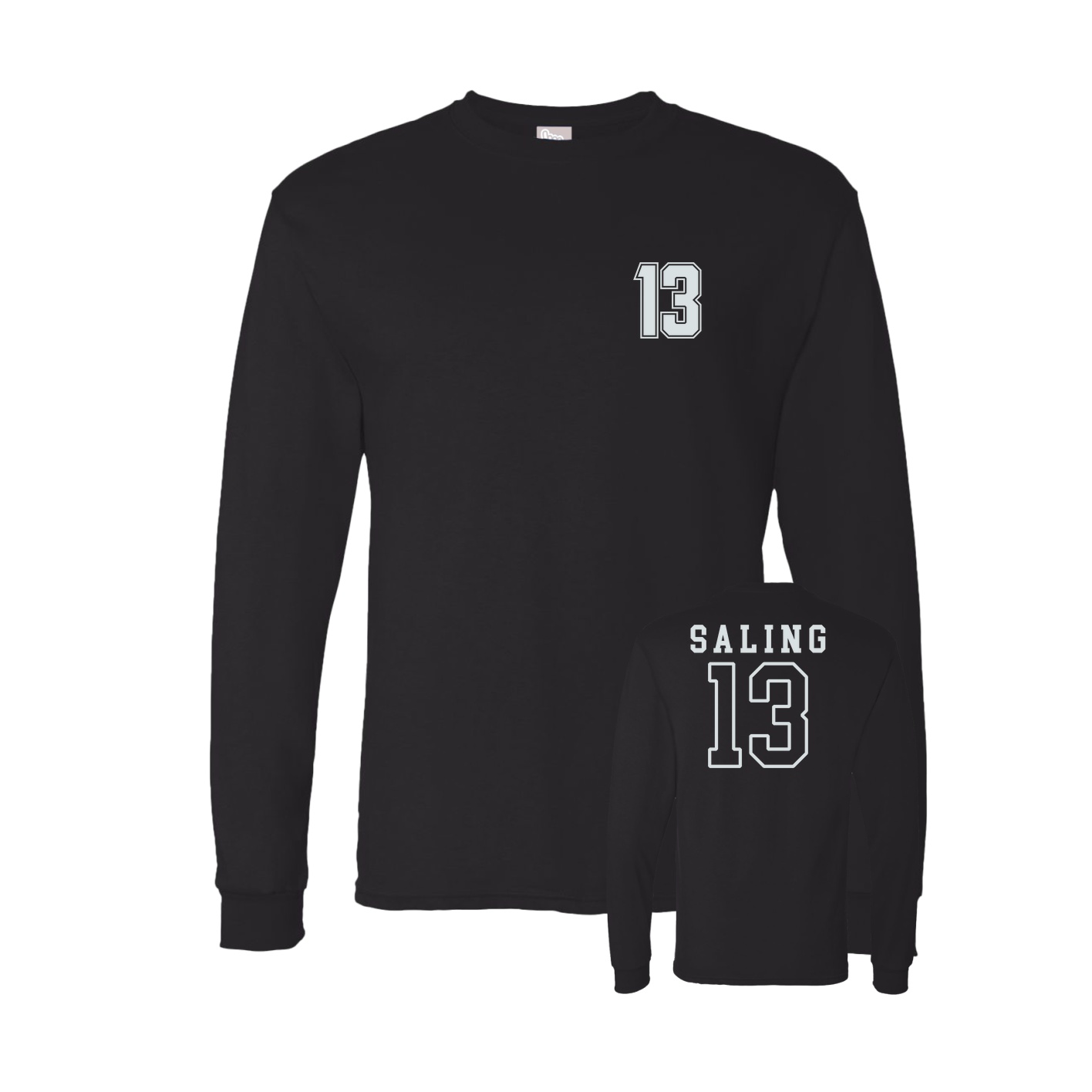 Long Sleeve Tee — Chest Back in Black