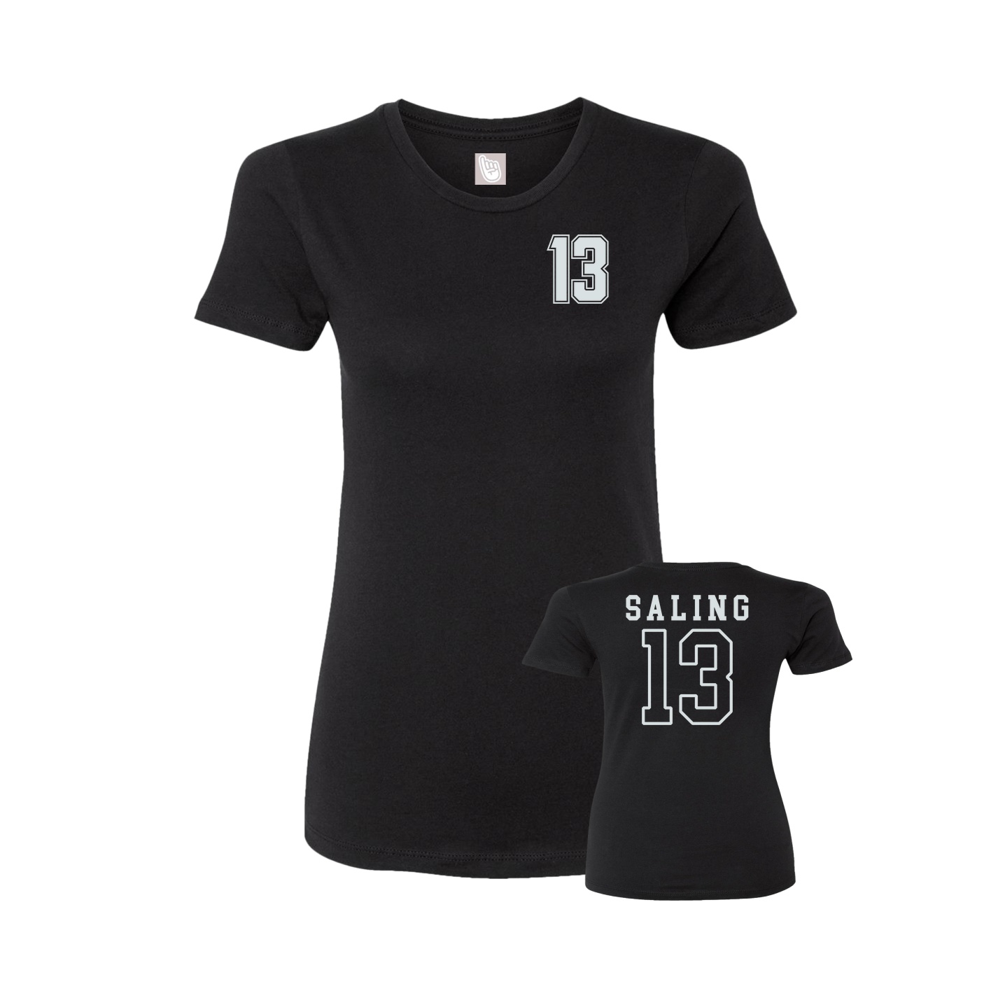 Womens Tee — Chest Back in Black