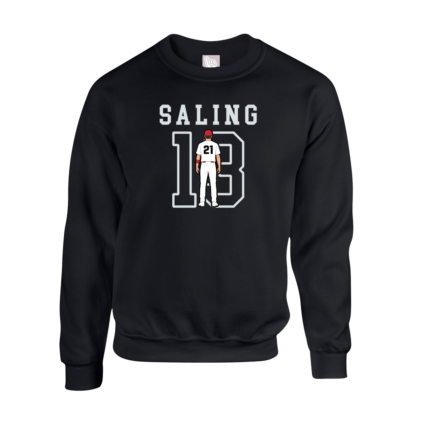 Fleece Crew — Shirsey in Black