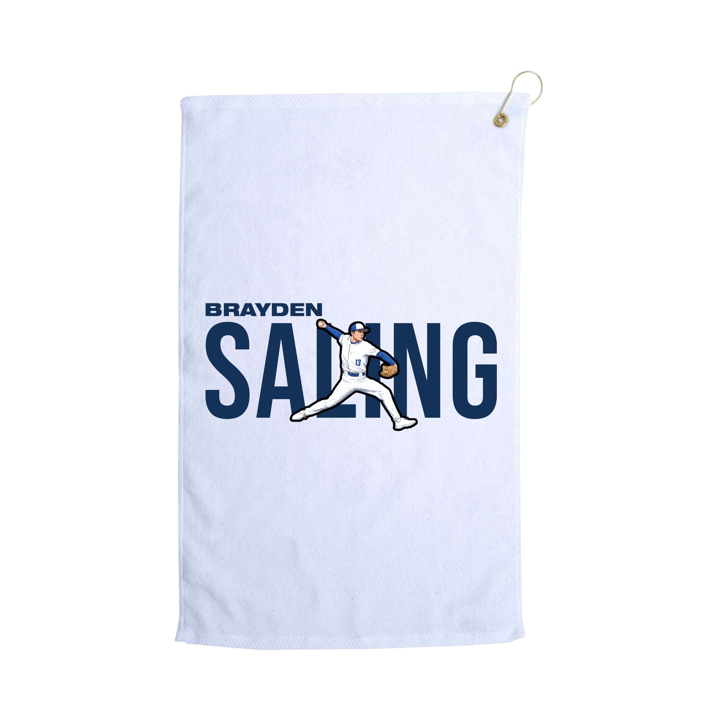 Golf Towel — Player Name in White