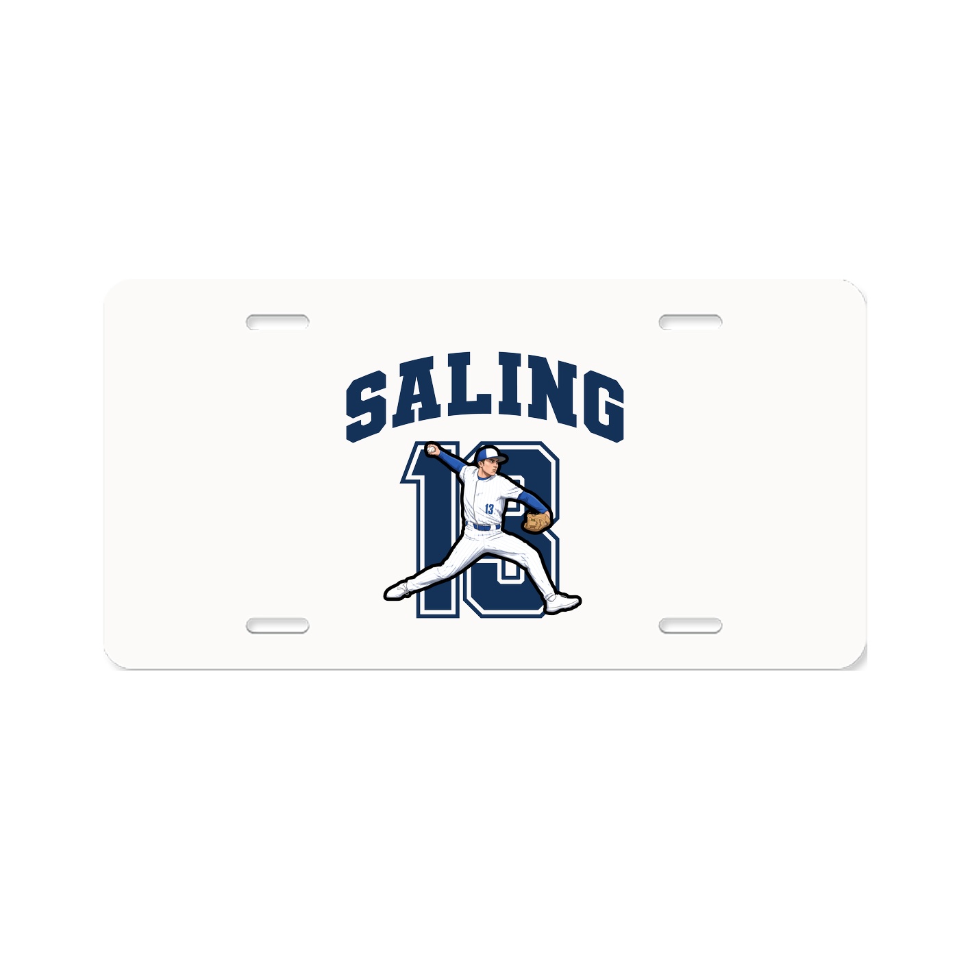 License Plate — Number in Classic