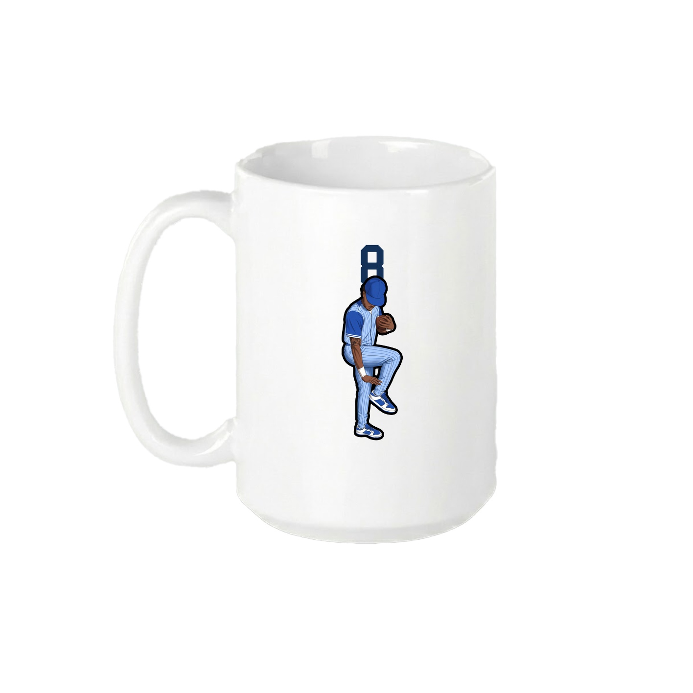 15oz Coffee Mug — Number Top in White