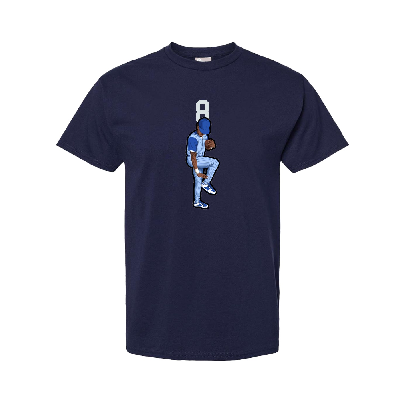 Tee — Number Top in Navy