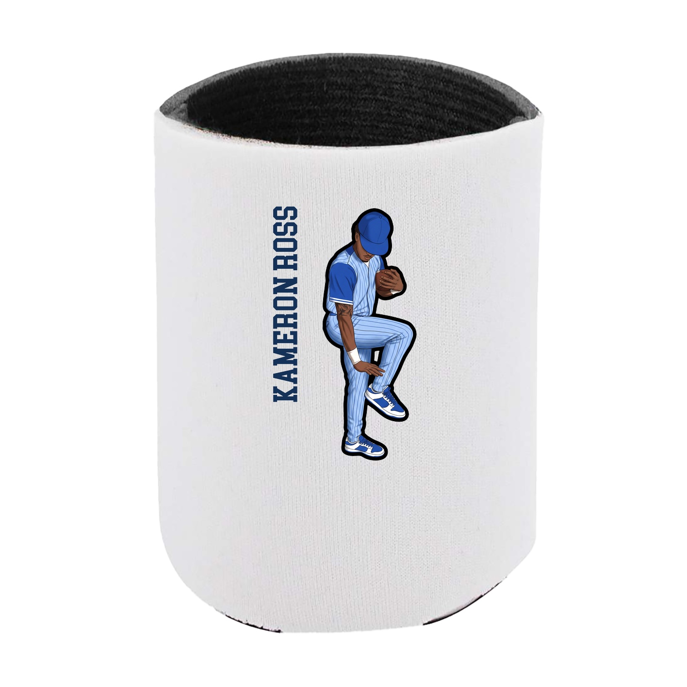 Can Holder — Name Vertical in White