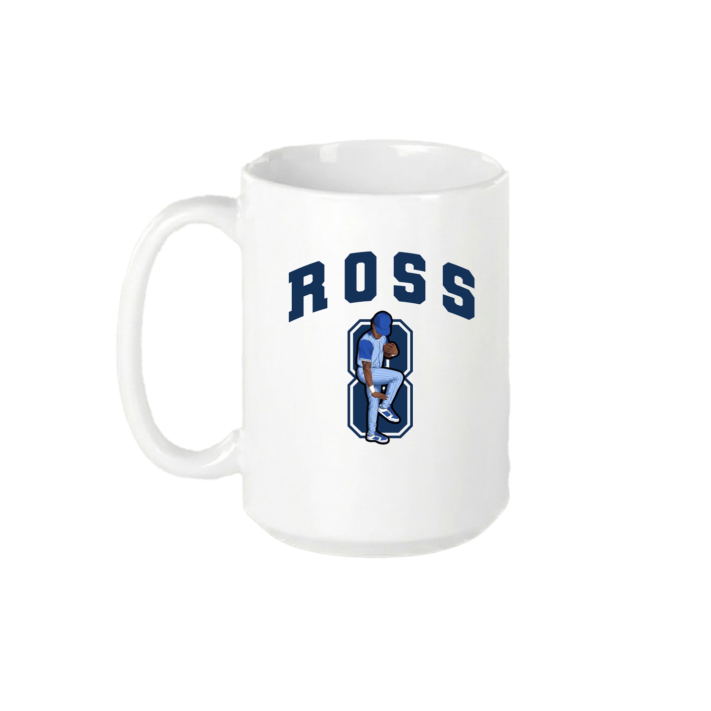 15oz Coffee Mug — Number in White