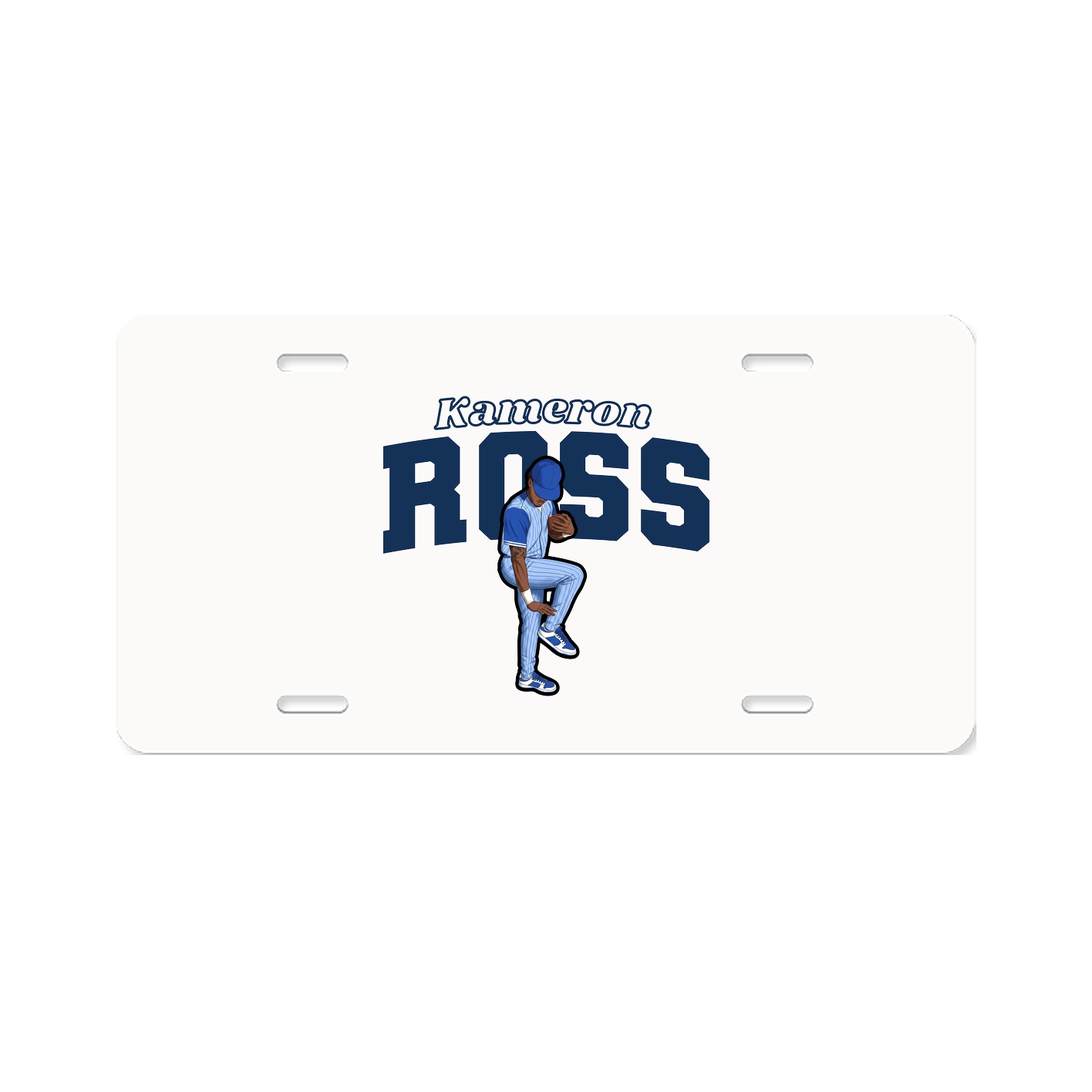 License Plate — Name Arch in Classic