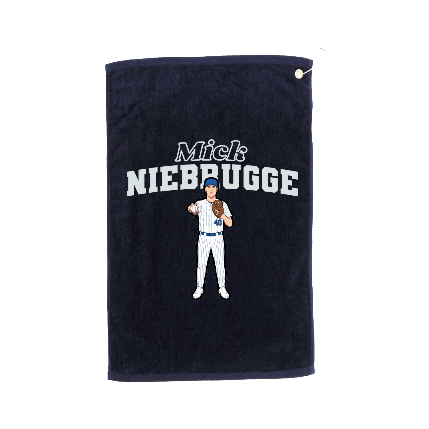 Golf Towel — Name Arch in Navy