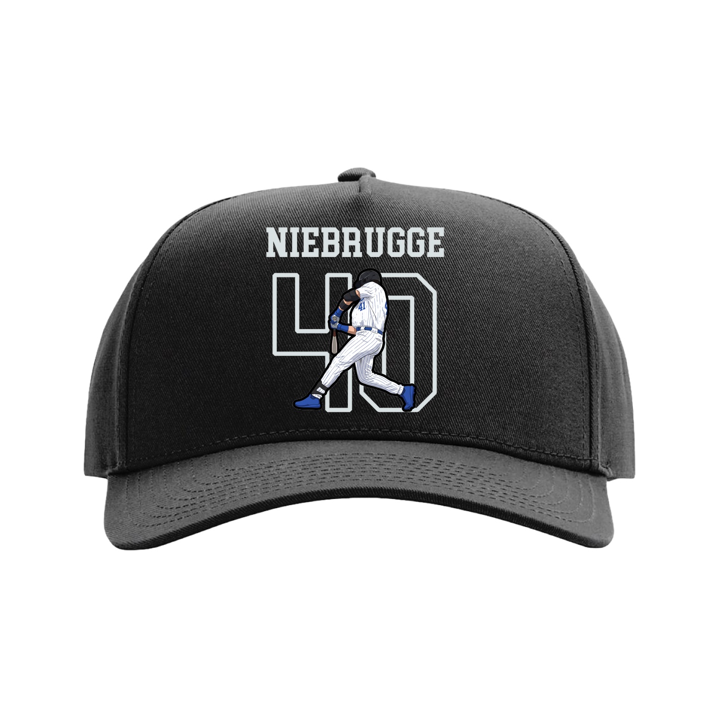 Full Fabric Five-Panel Champ Cap — Shirsey in Black