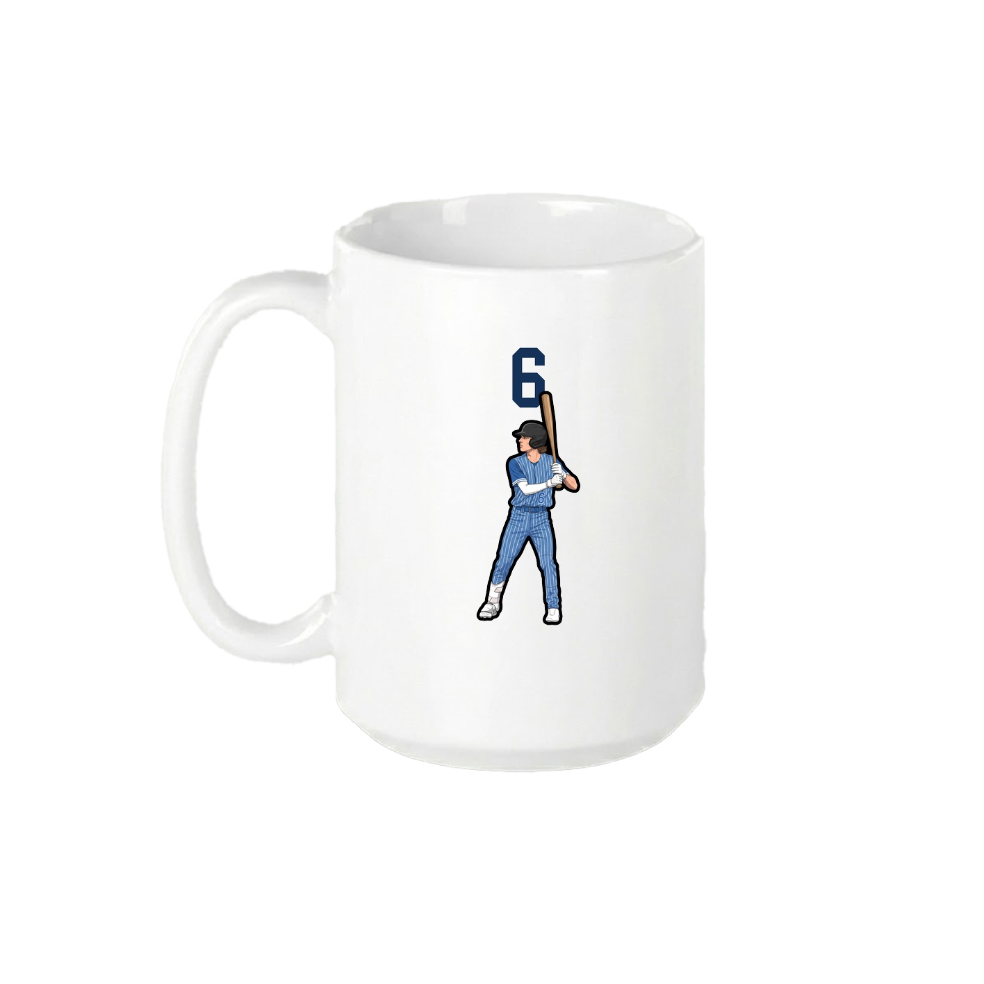 15oz Coffee Mug — Number Top in White
