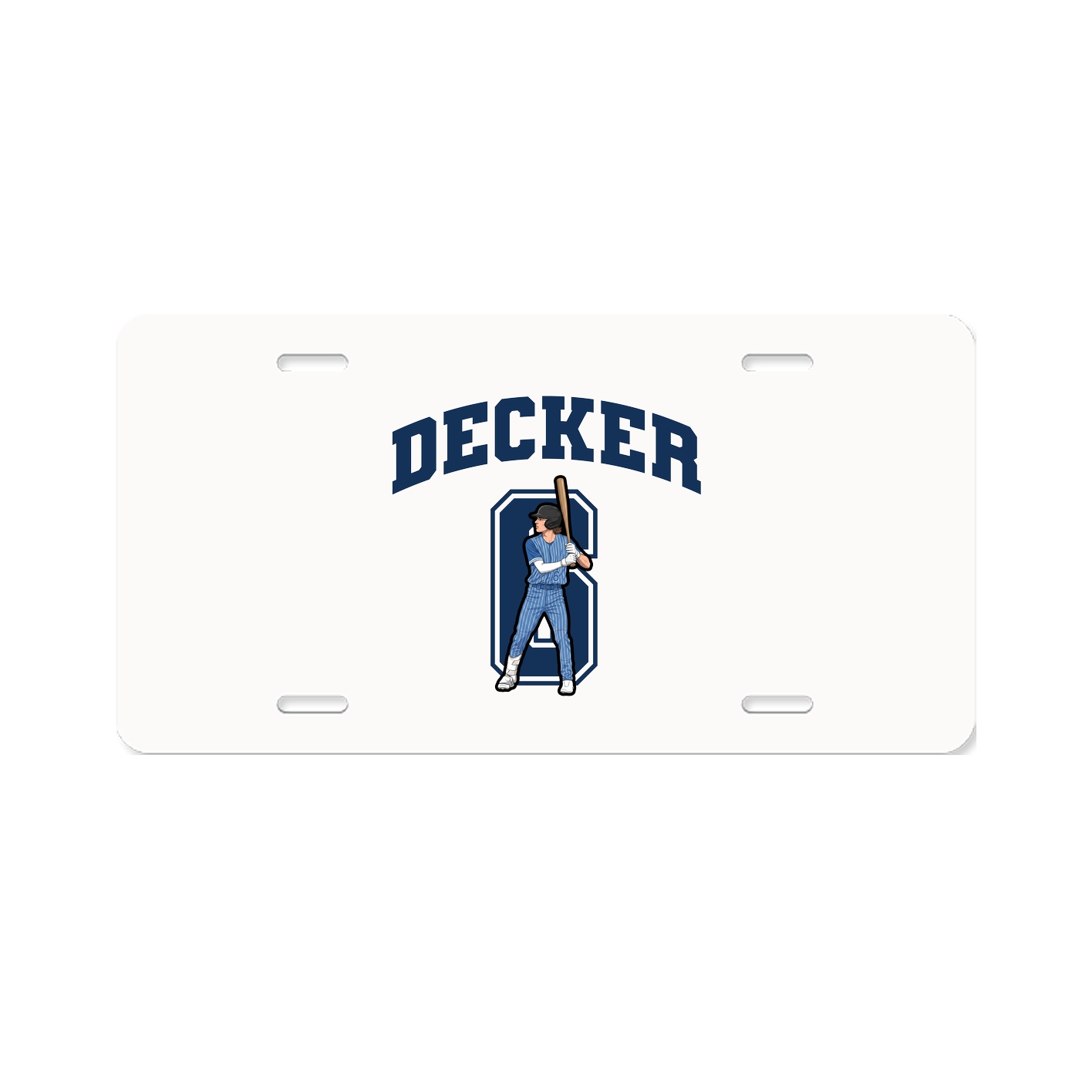 License Plate — Number in Classic