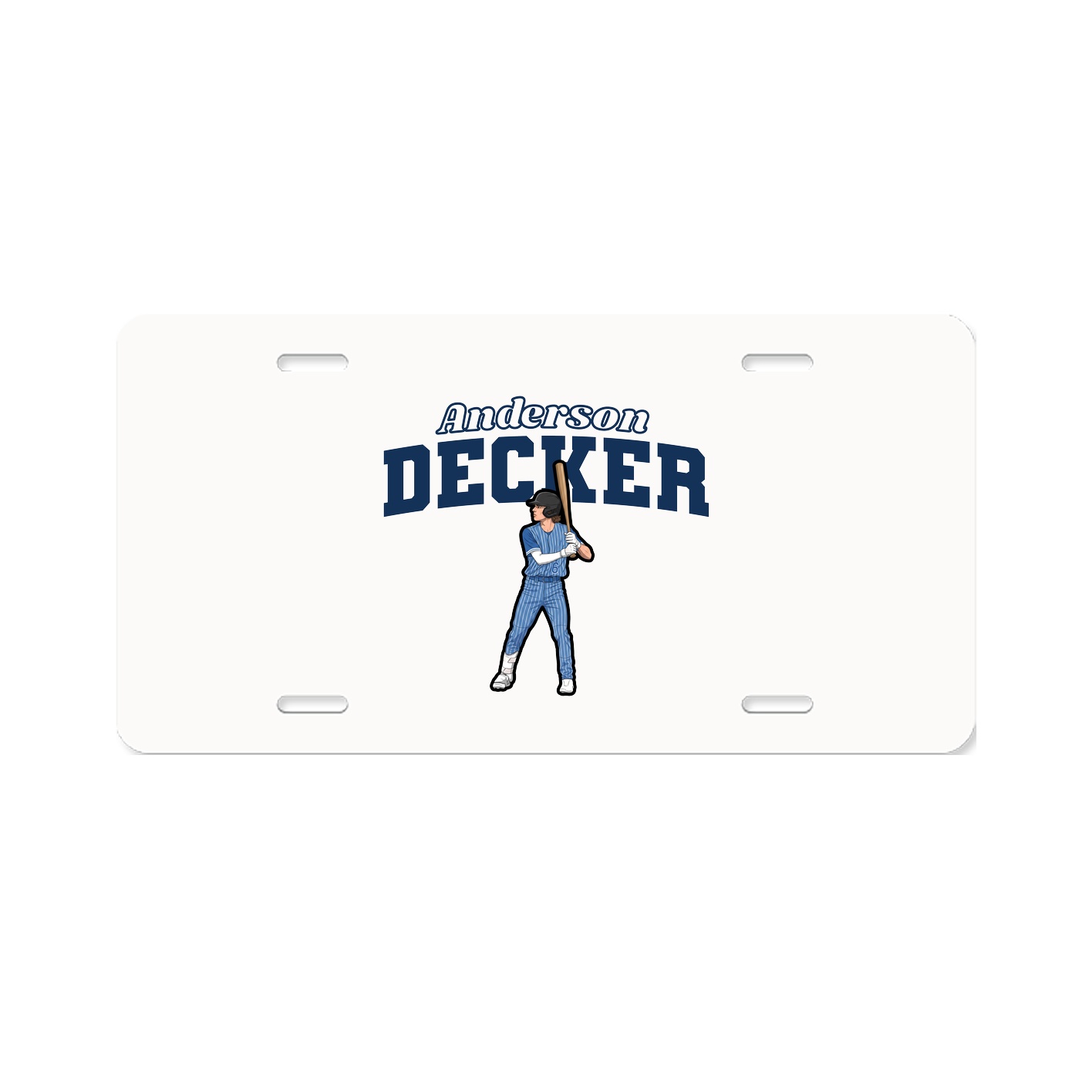 License Plate — Name Arch in Classic