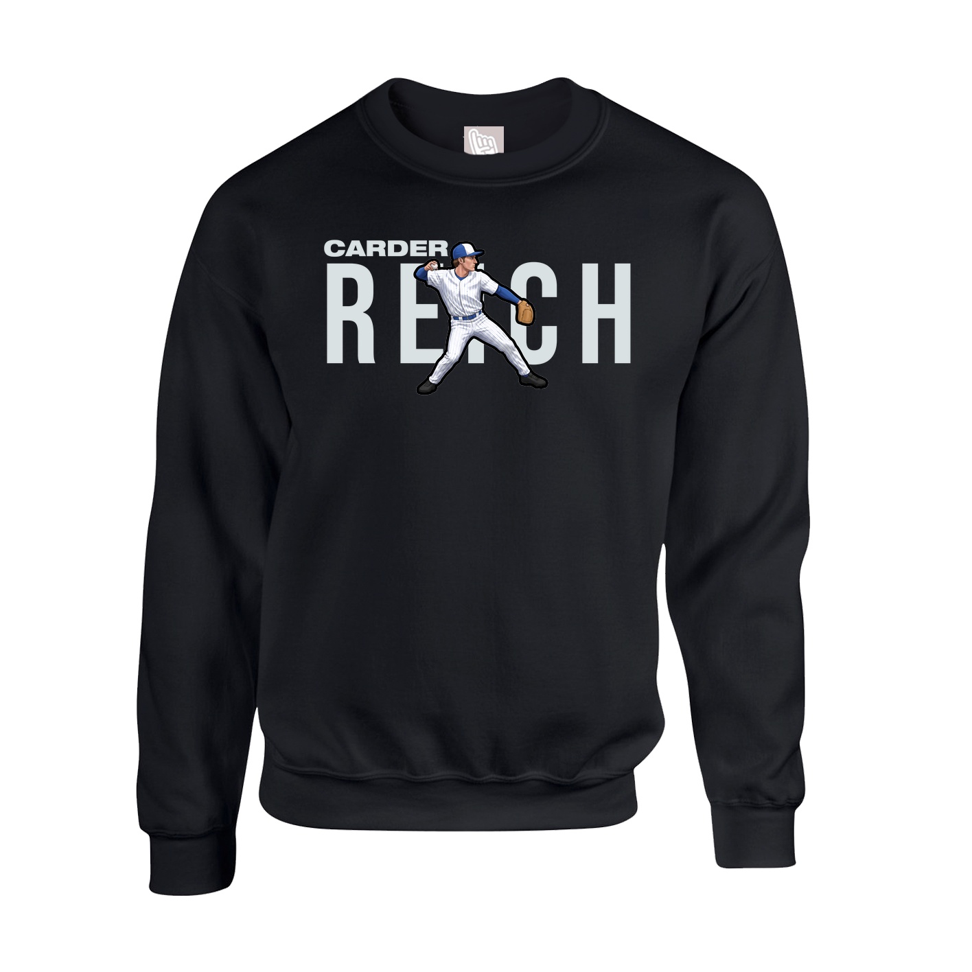 Fleece Crew — Player Name in Black