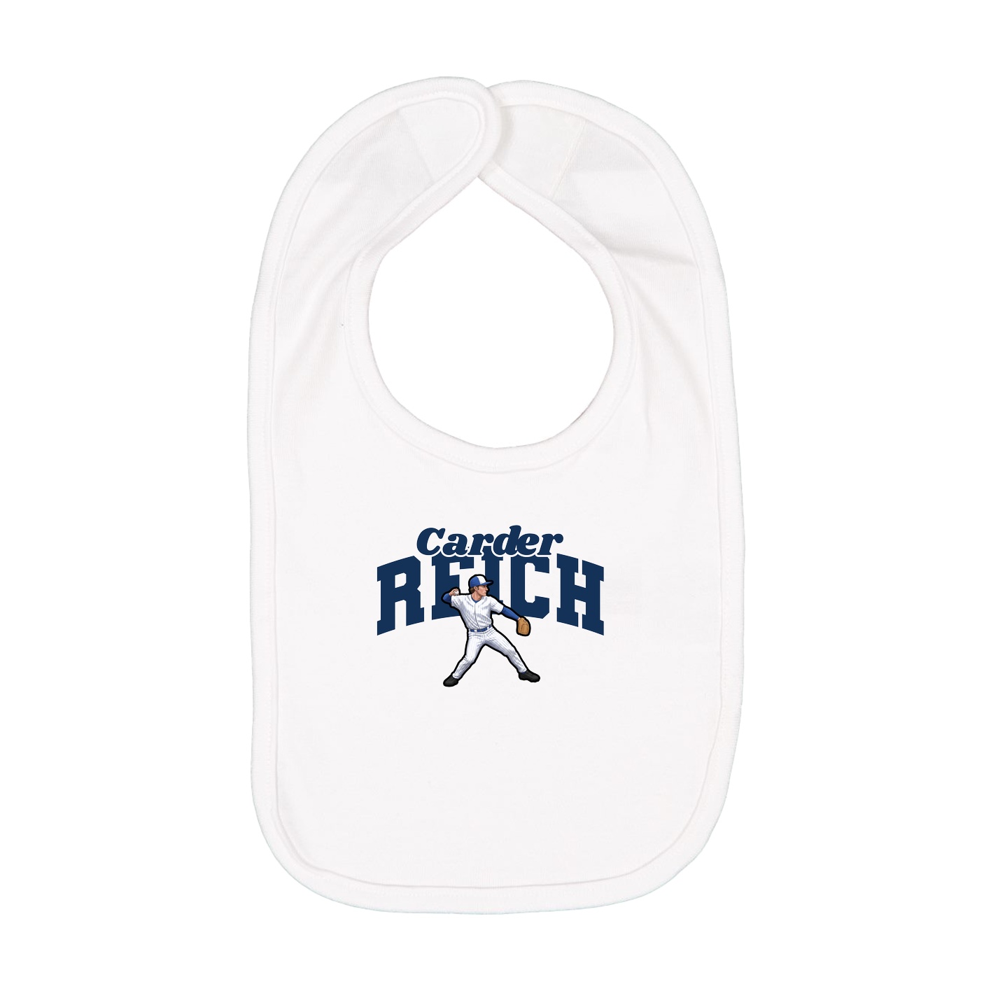 Infant Bib — Signature Arch in White