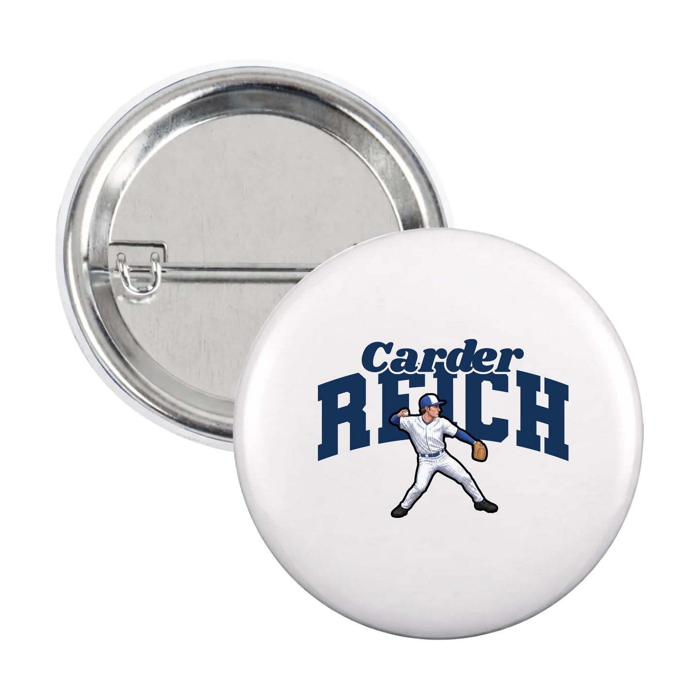 Game Day Button — Signature Arch in White