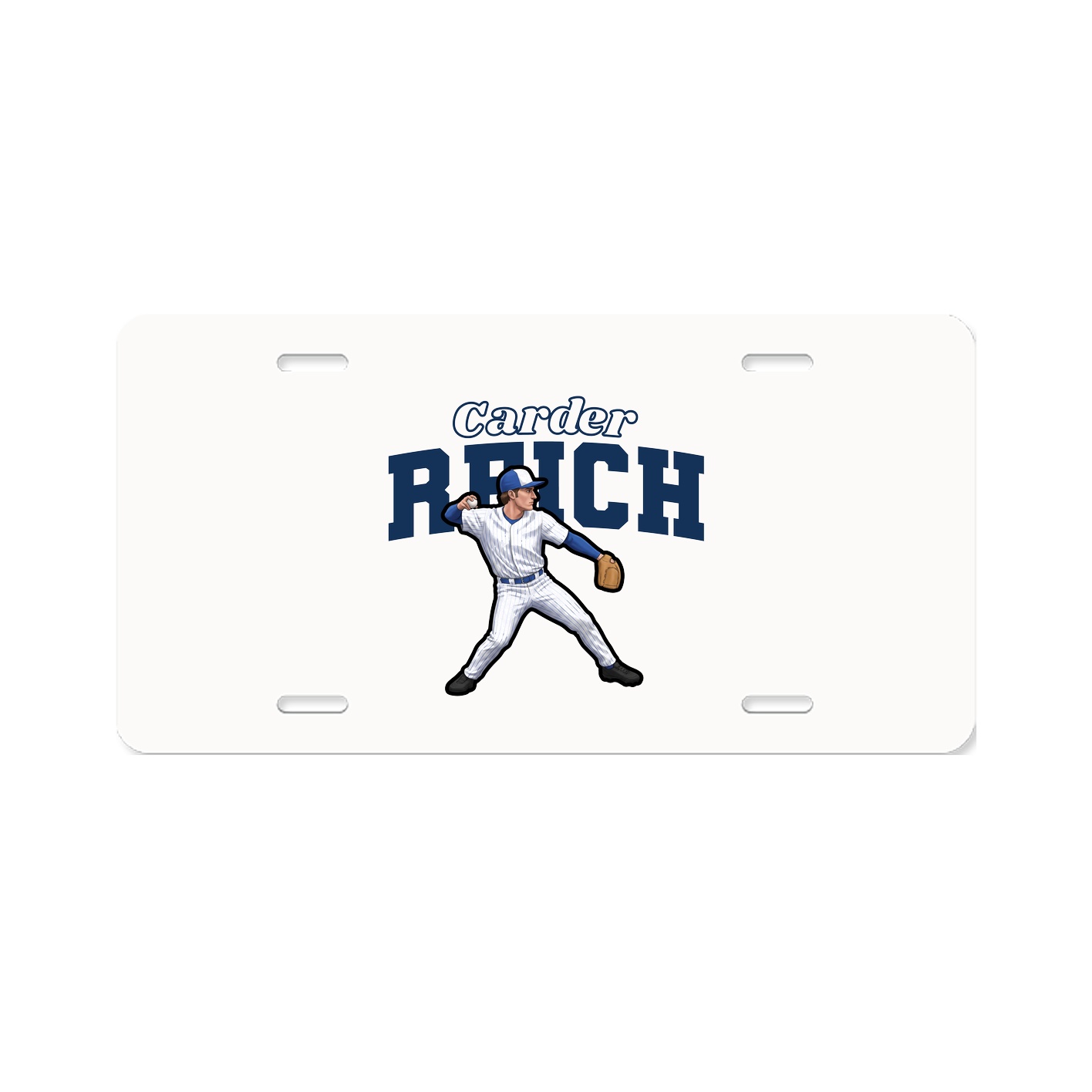 License Plate — Name Arch in Classic