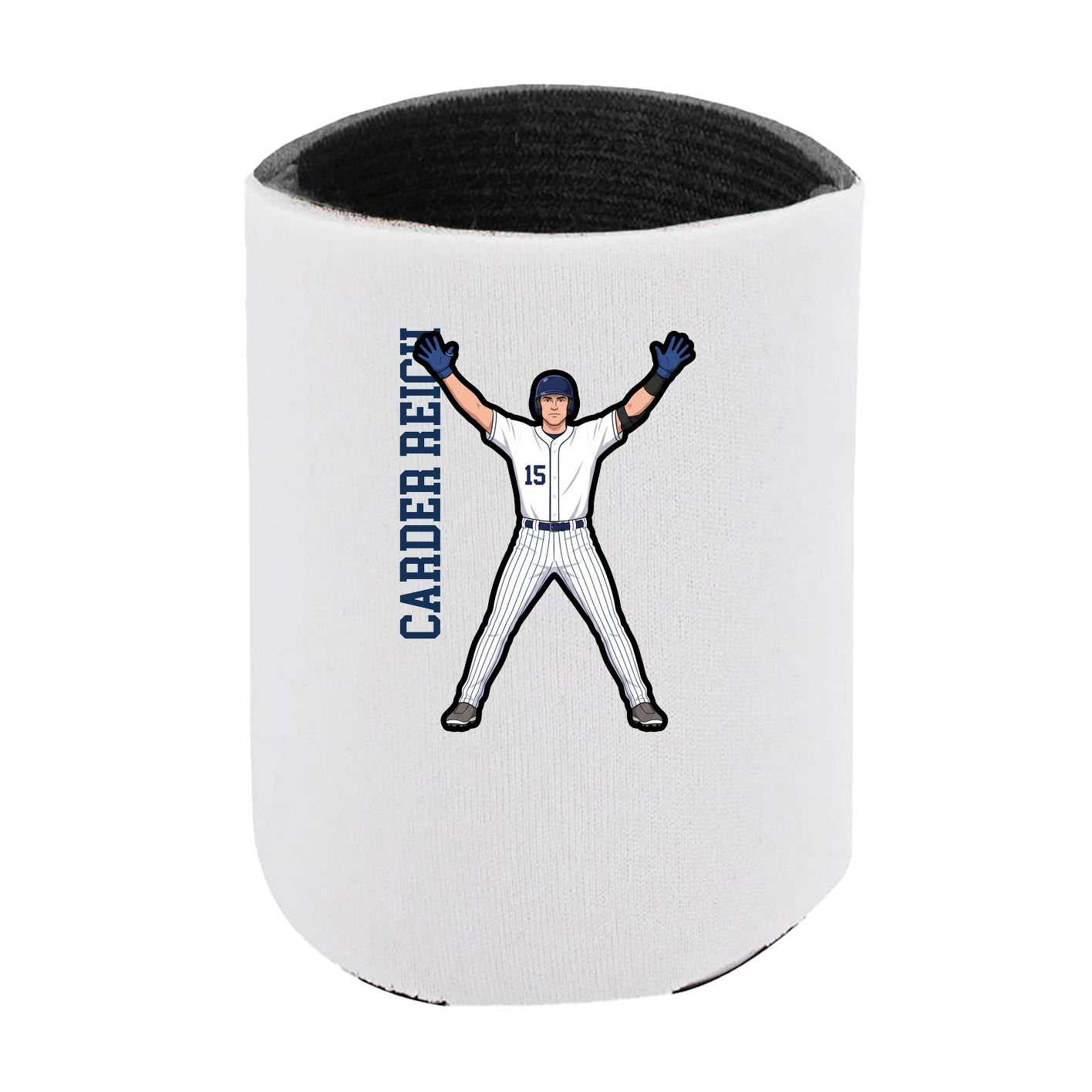Can Holder — Name Vertical in White