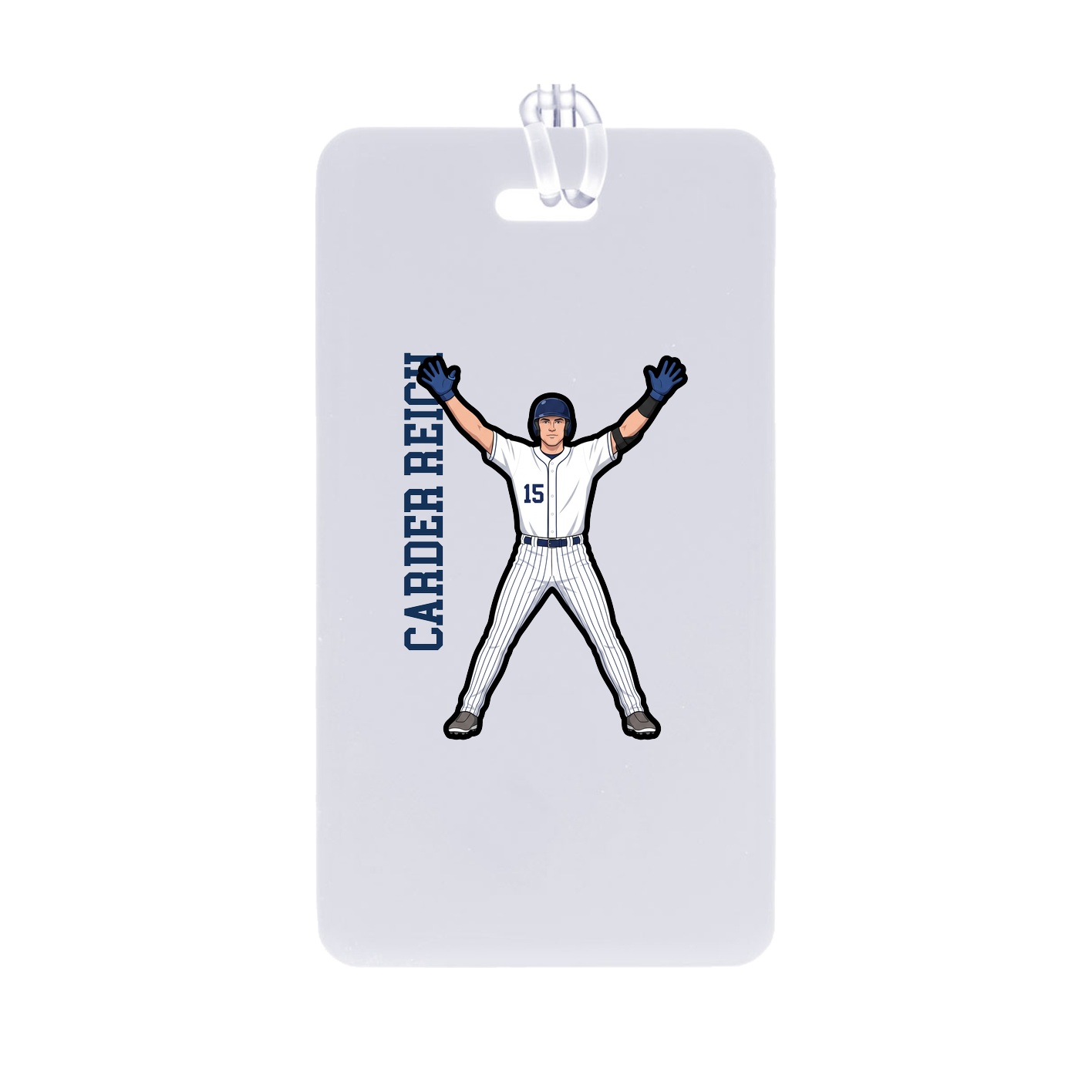 Bag Tag — Name Vertical in Classic