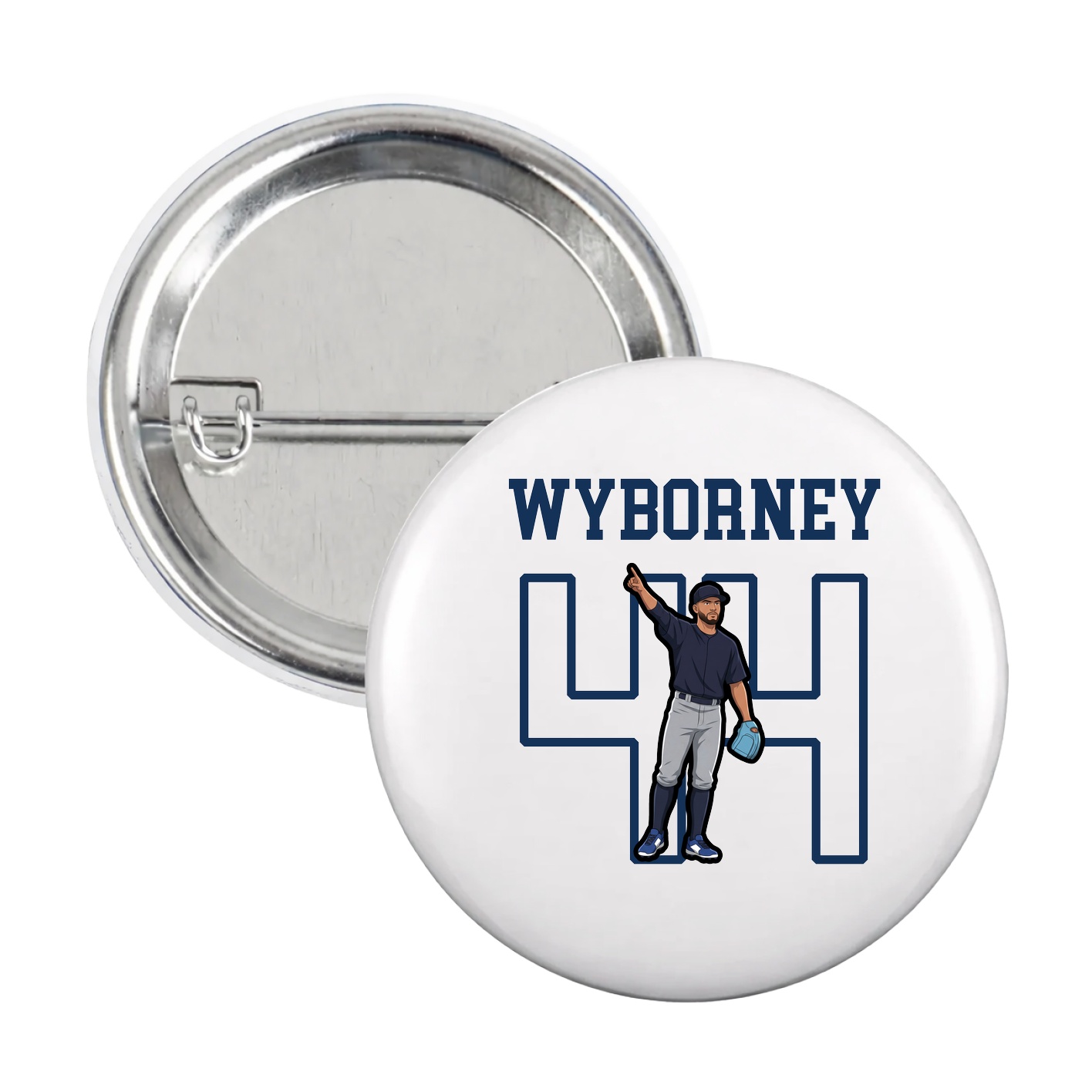 Game Day Button — Shirsey in White
