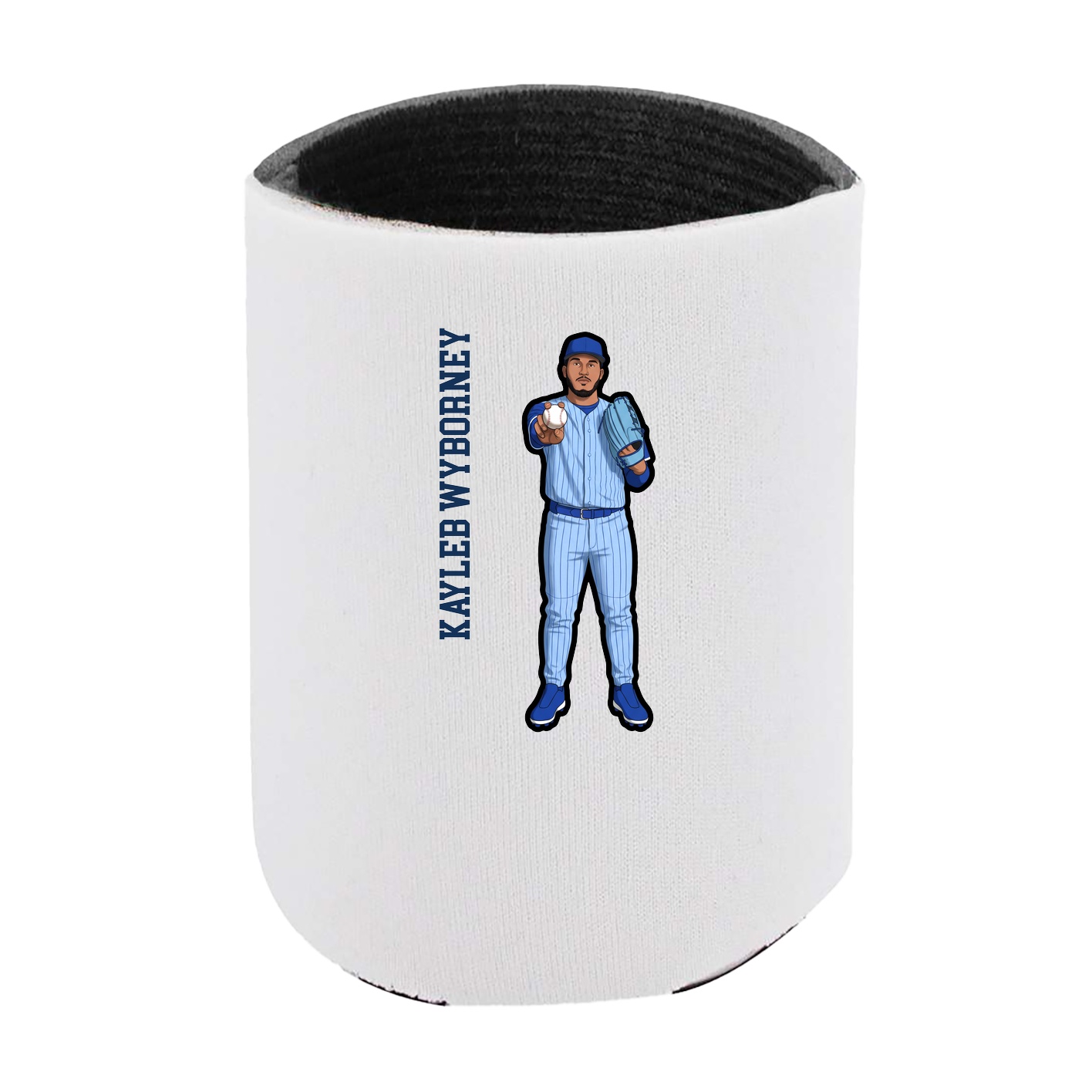 Can Holder — Name Vertical in White