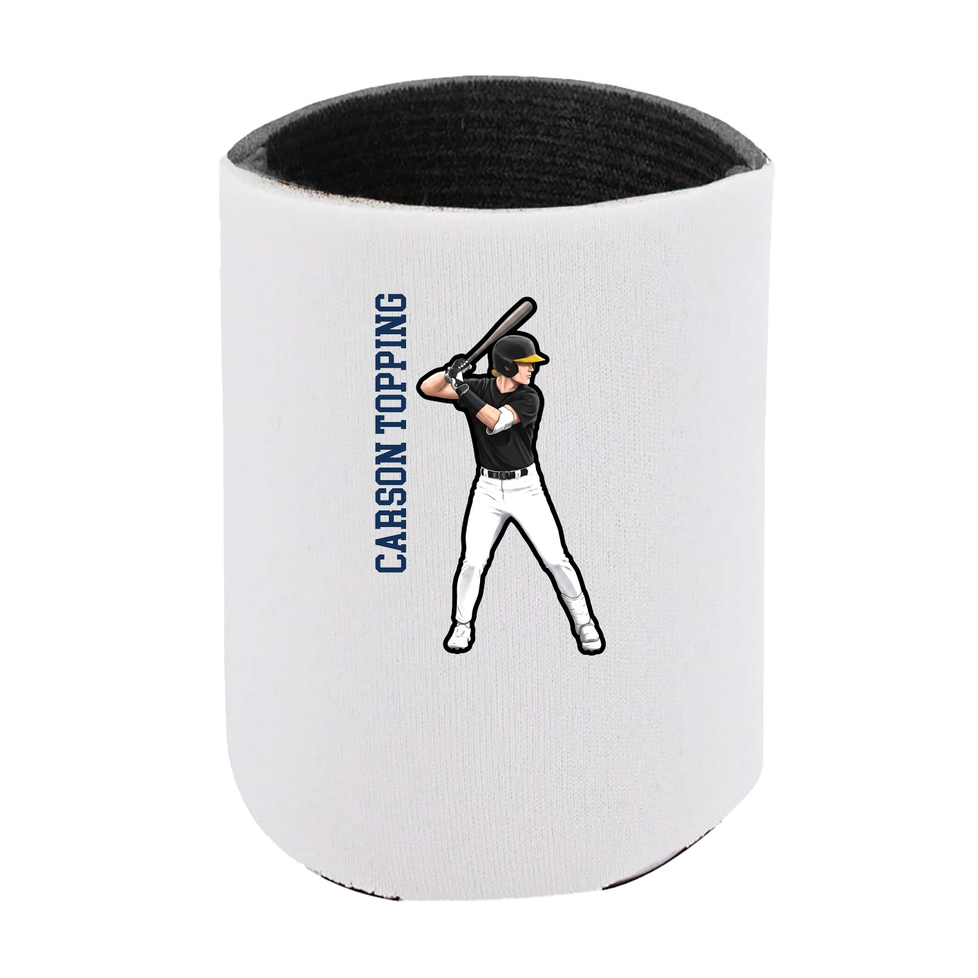 Can Holder — Name Vertical in White