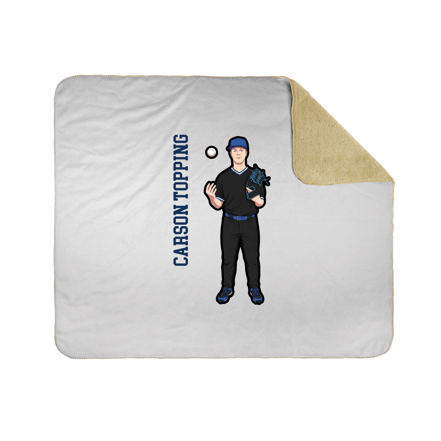 50x60 Sherpa Lined Throw Blanket