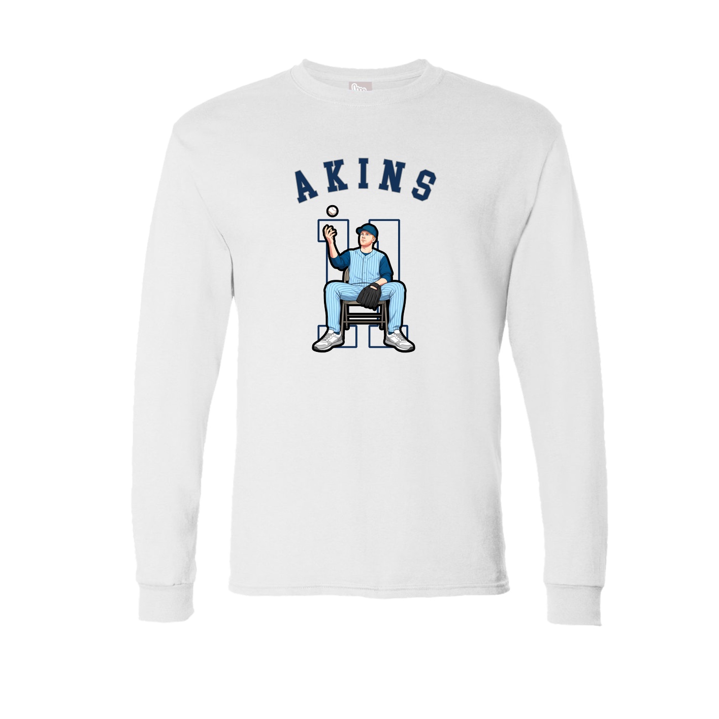 Long Sleeve Tee — Shirsey Arch in White