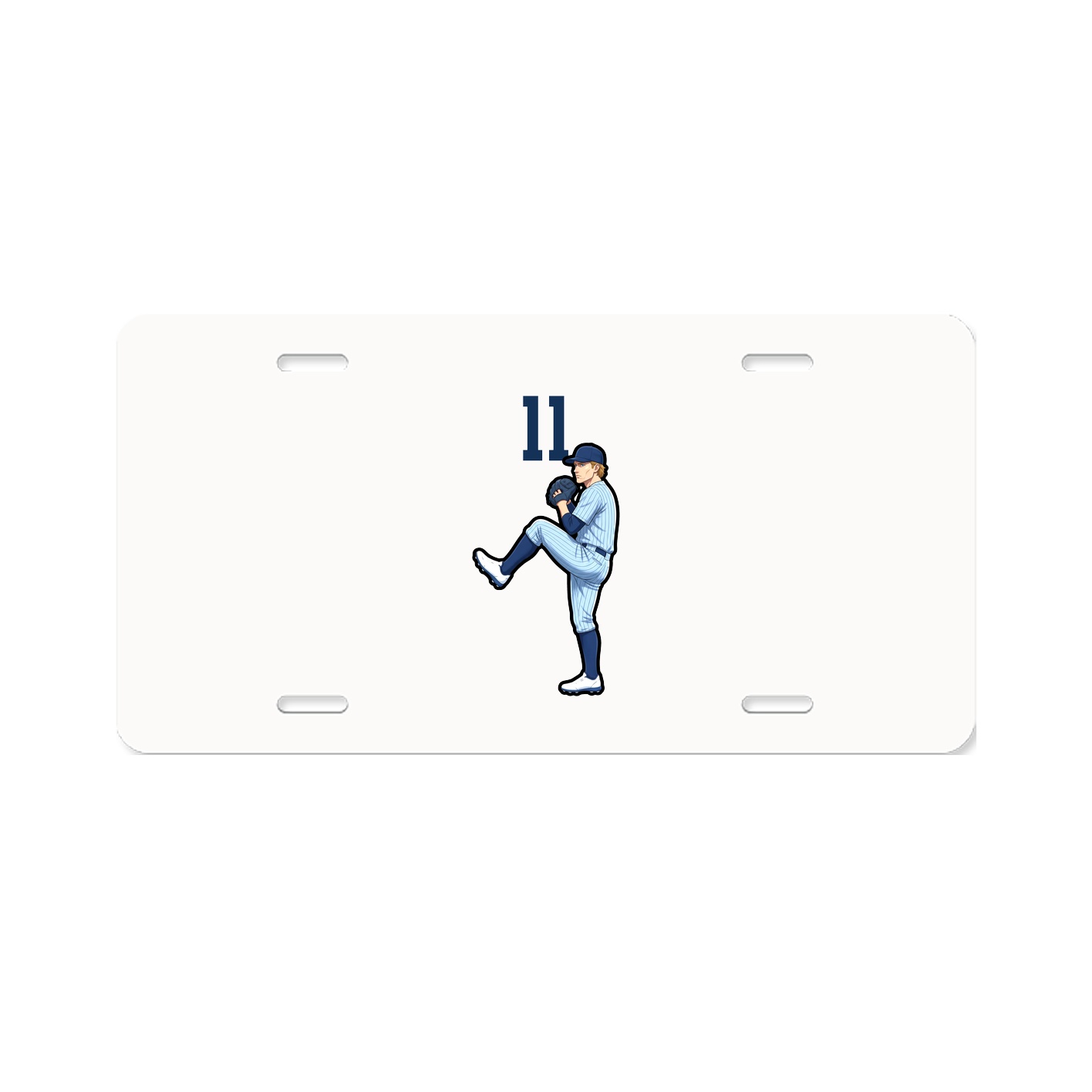 License Plate — Number Top in Classic