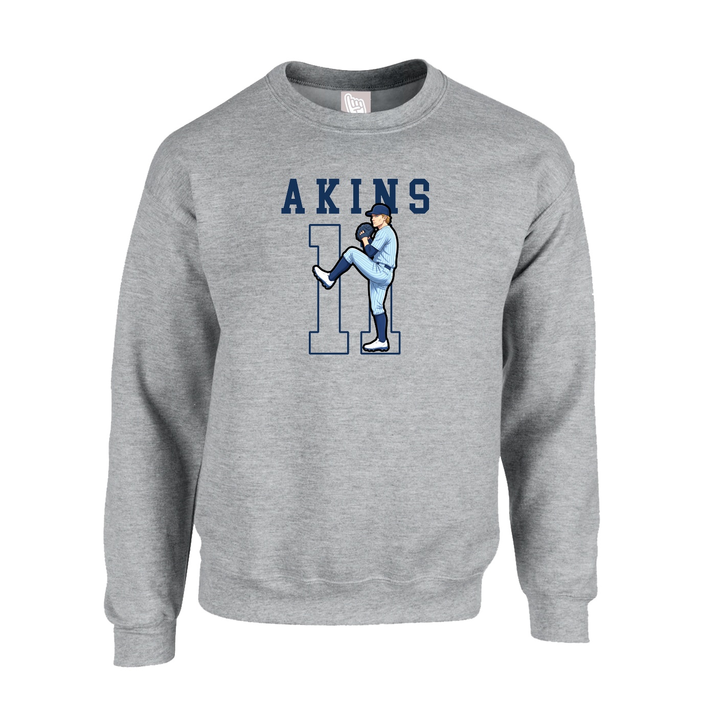 Fleece Crew — Shirsey in Grey
