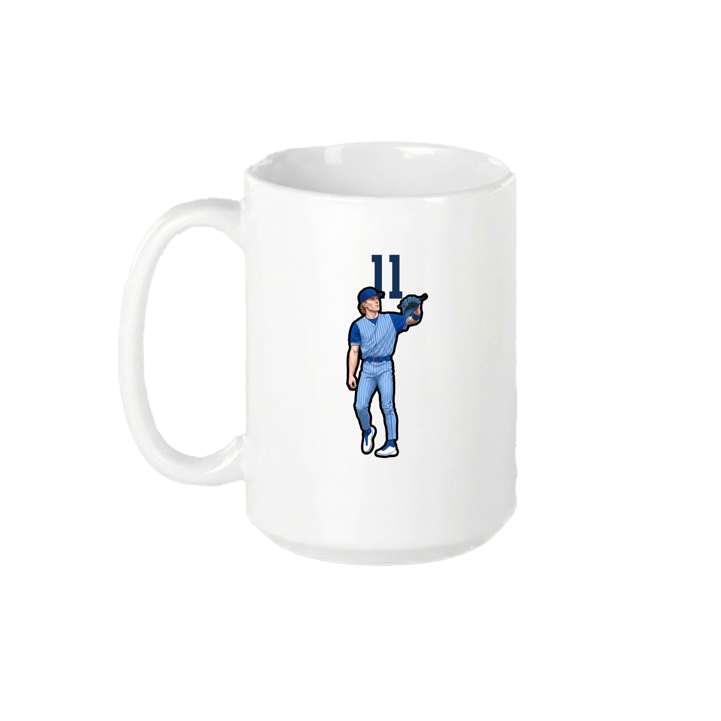 15oz Coffee Mug — Number Top in White