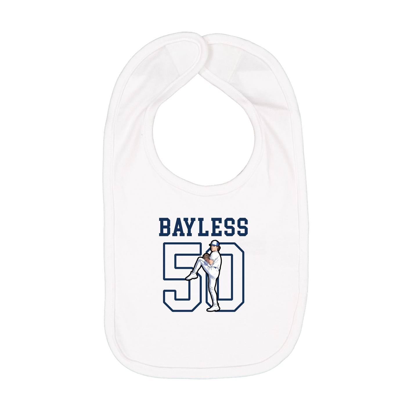 Infant Bib — Shirsey in White