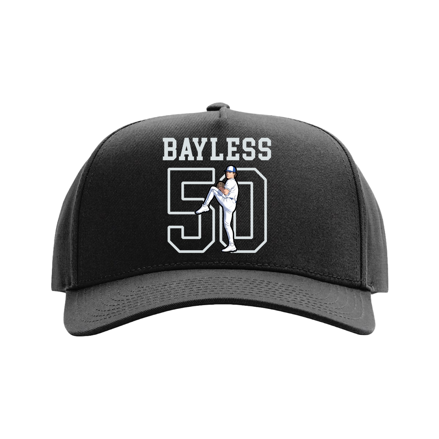 Full Fabric Five-Panel Champ Cap — Shirsey in Black