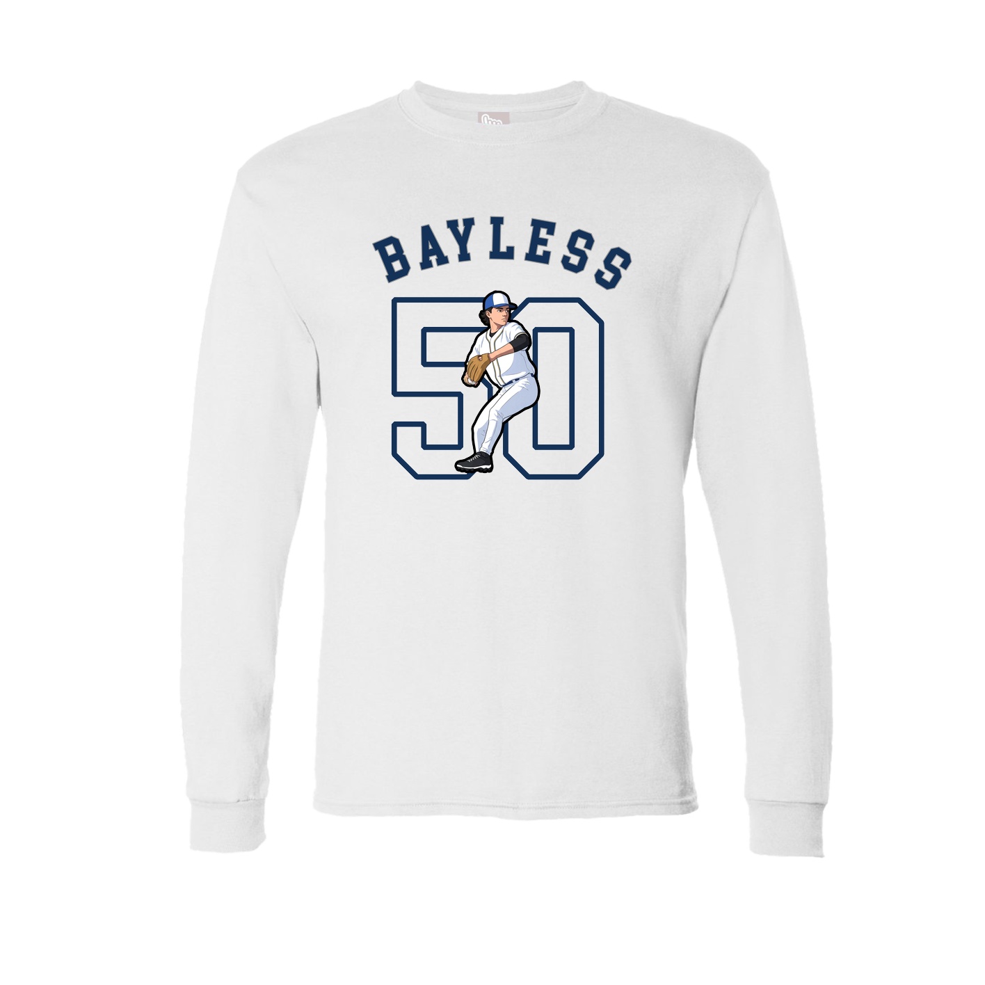 Long Sleeve Tee — Shirsey Arch in White
