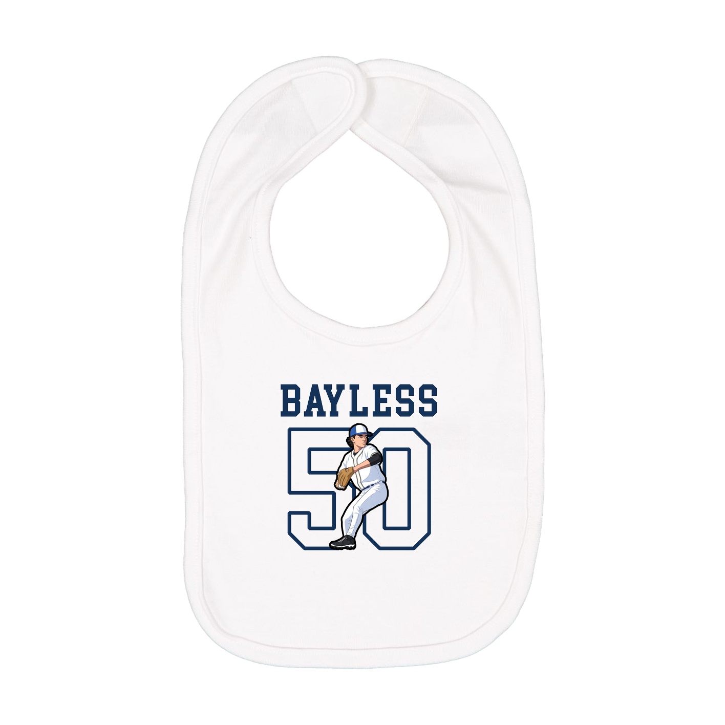 Infant Bib — Shirsey in White