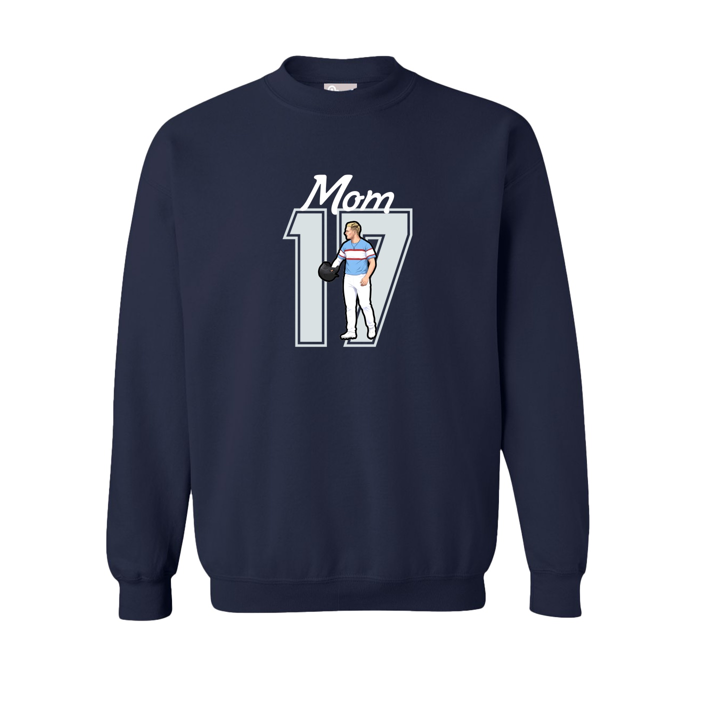 Fleece Crew — Mothers Day Shirsey in Navy
