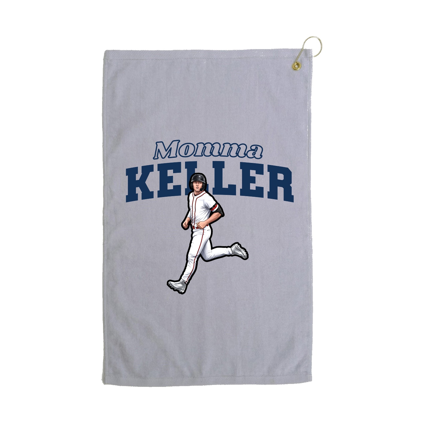 Golf Towel — Mothers Day Block in Grey