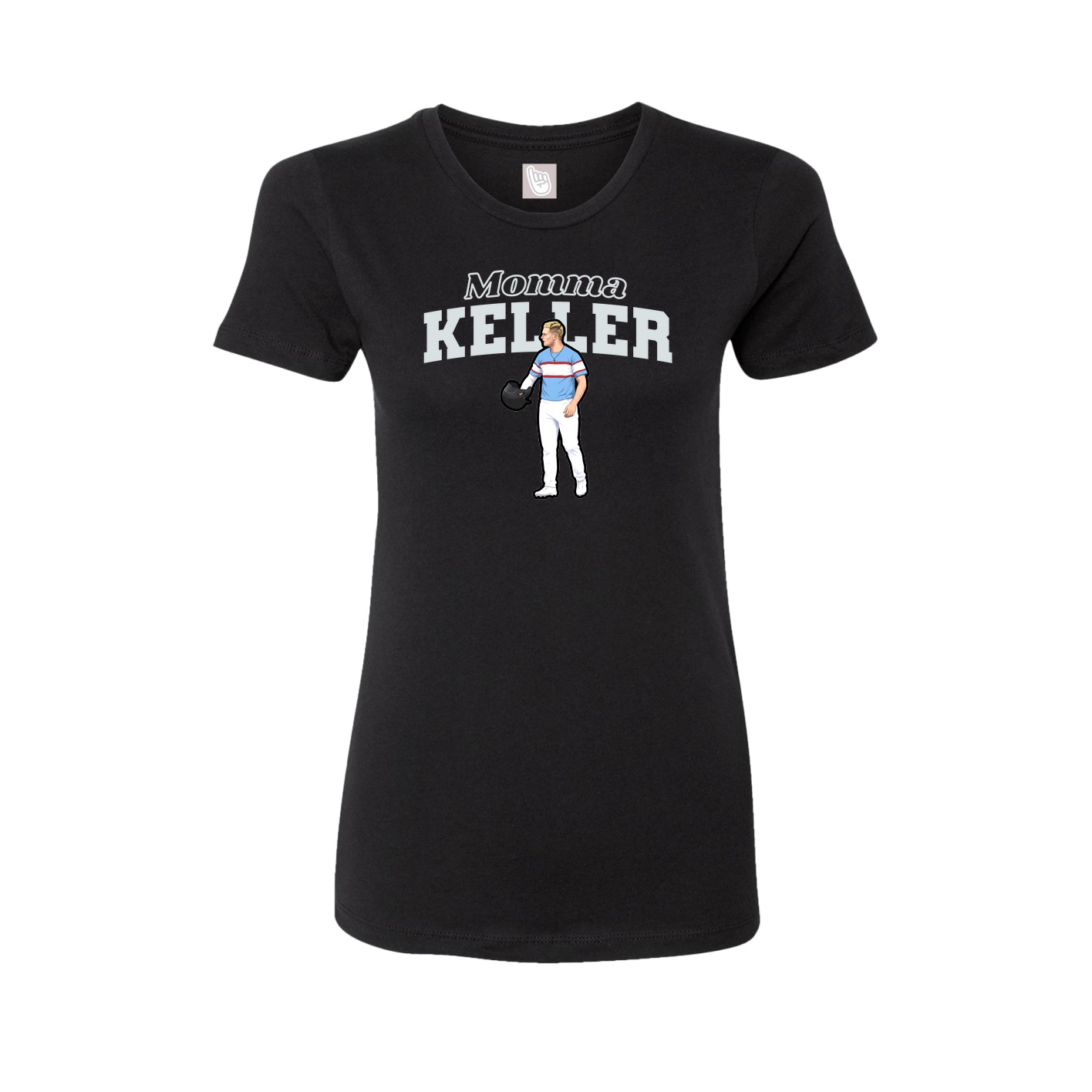 Womens Tee — Mothers Day Block in Black