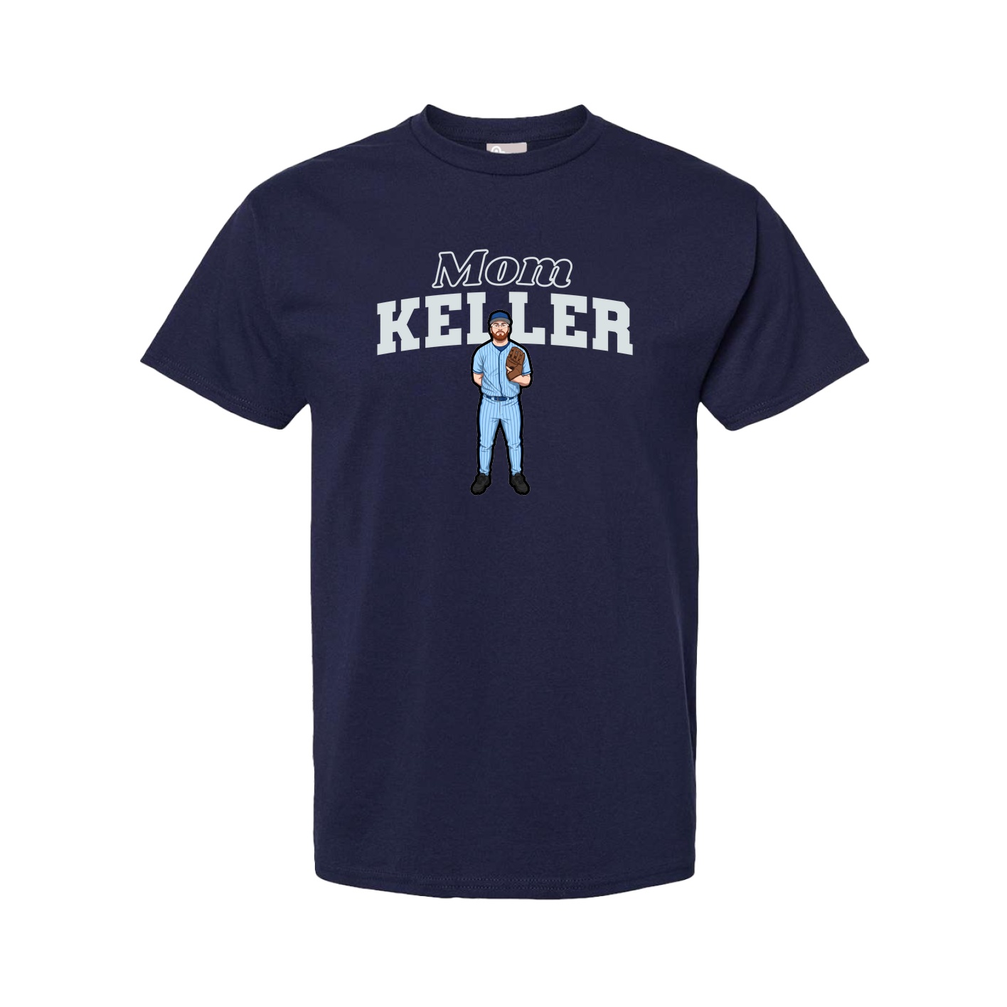 Youth Tee — Mothers Day Block in Navy