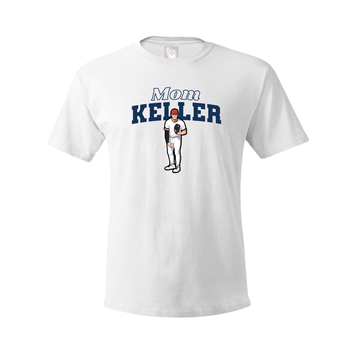 Youth Tee — Mothers Day Block in White
