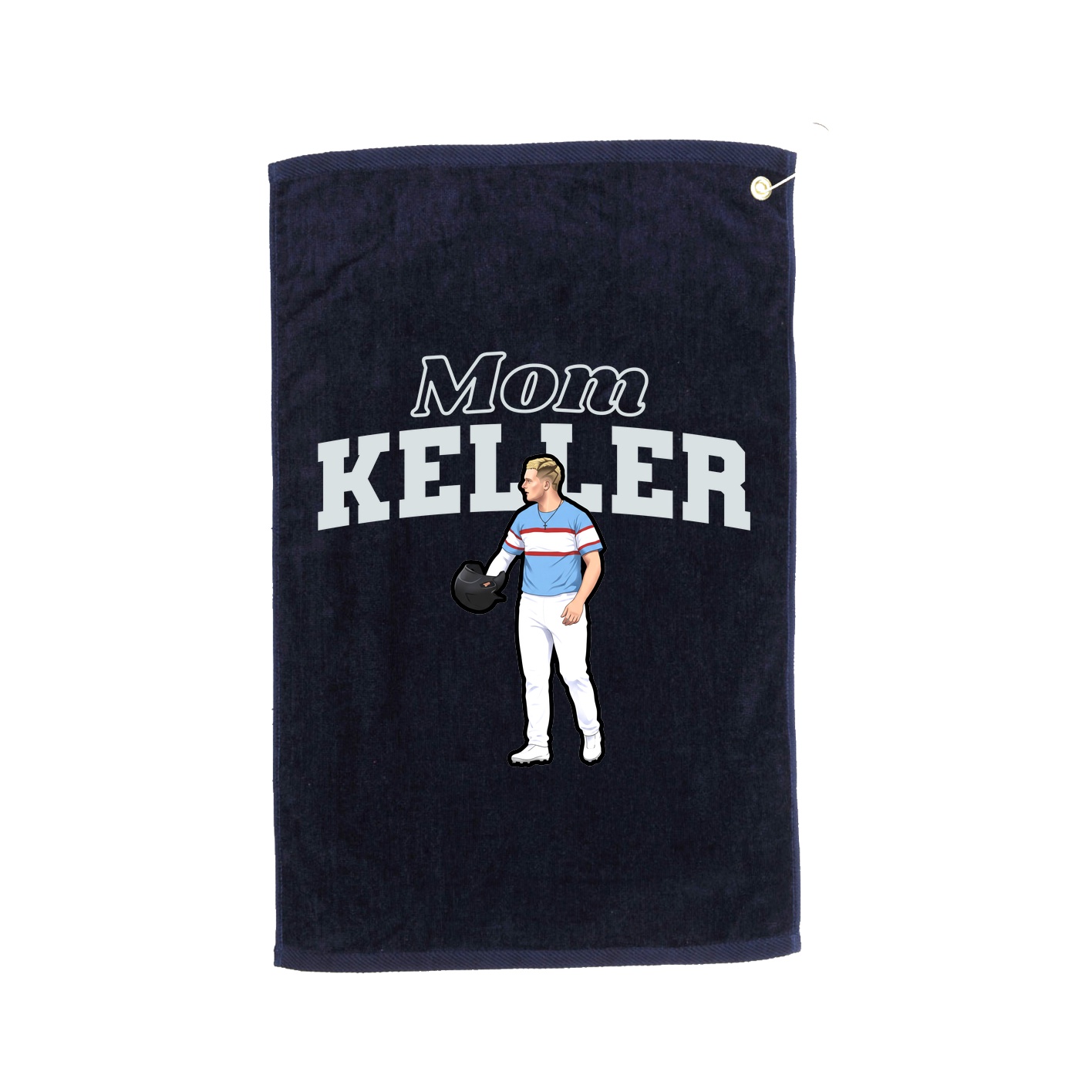 Golf Towel — Mothers Day Block in Navy