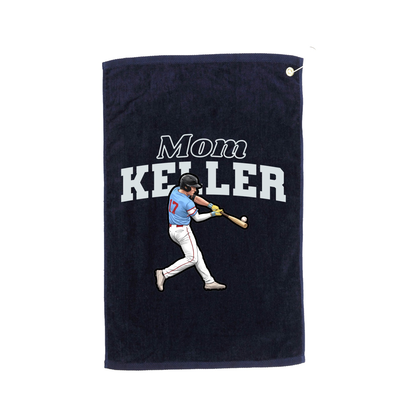 Golf Towel — Mothers Day Block in Navy